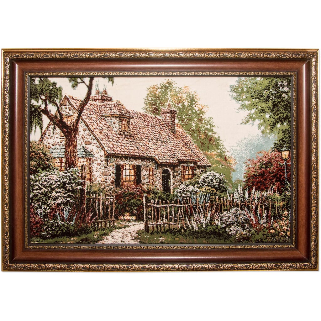 morgenland Wandteppich »Bild-Teppich Figurativ 85 x 60 cm«, rechteckig, besonders weich durch Microfaser