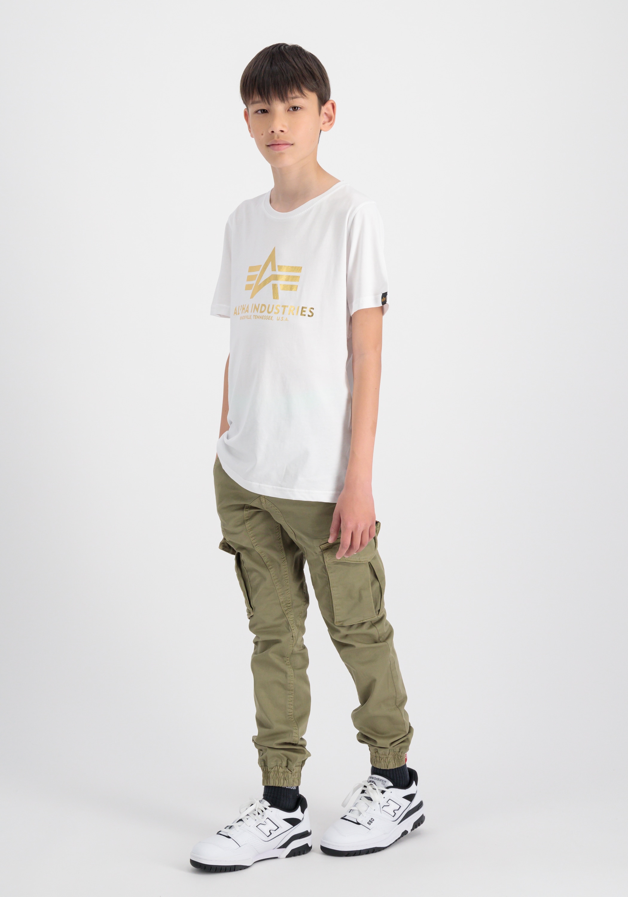 T-Shirt »ALPHA INDUSTRIES Kids - T-Shirts Basic T Foil Print Kids/Teens«