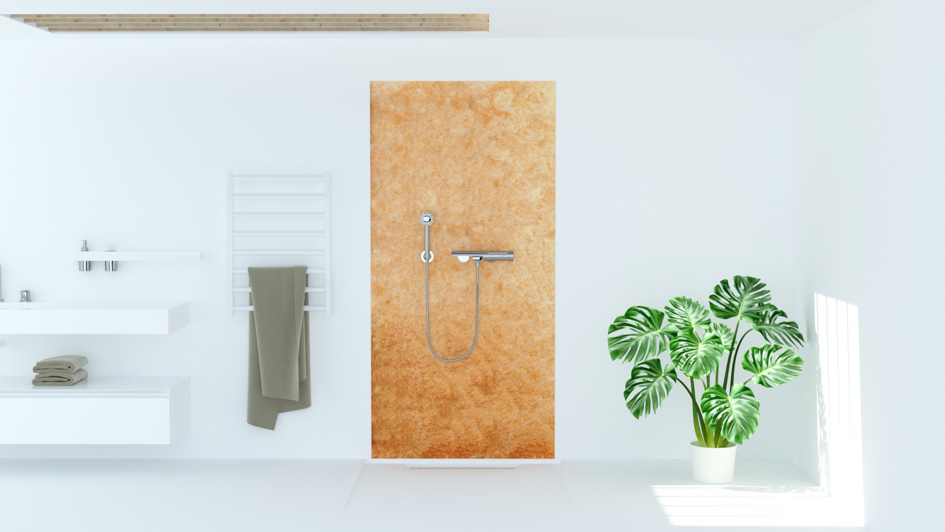 Sanotechnik Duschrückwand »Sanowall«, Höhe: 205 cm
