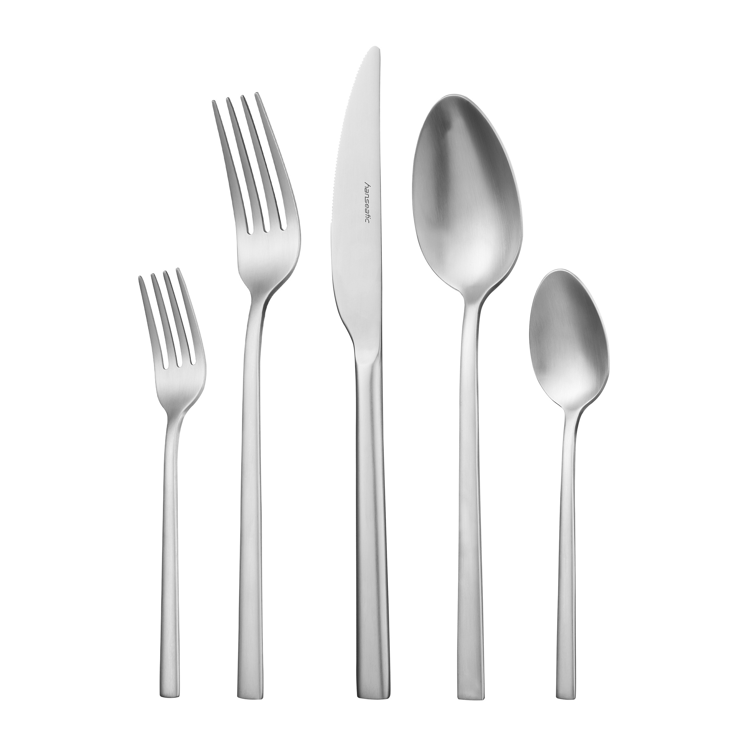 Hanseatic Besteck-Set »SMART, in matter Optik« leichtes und minimalistisches Design