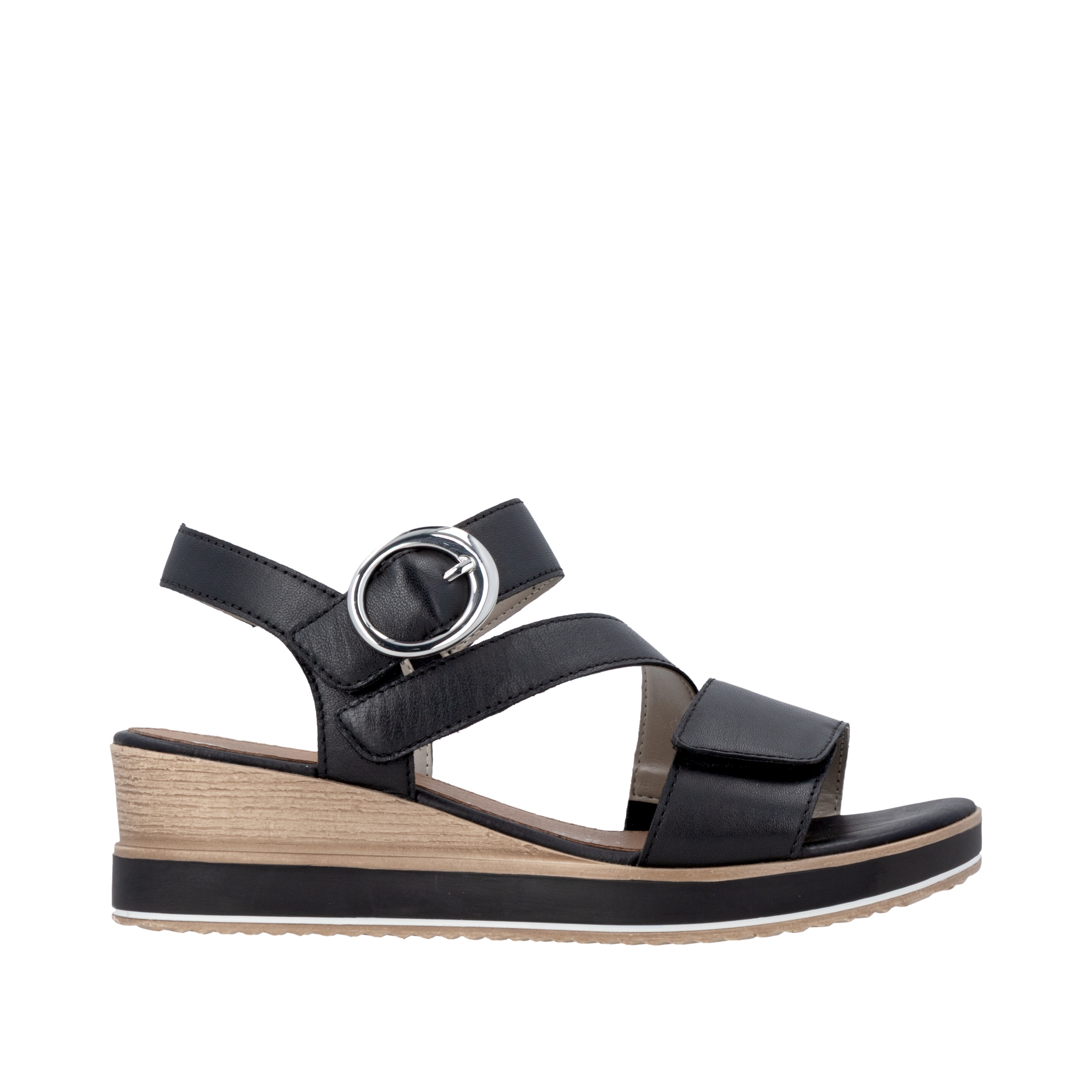 Remonte Keilsandalette  Sommerschuh, Riemchensandale mit praktischen Klettverschlüssen