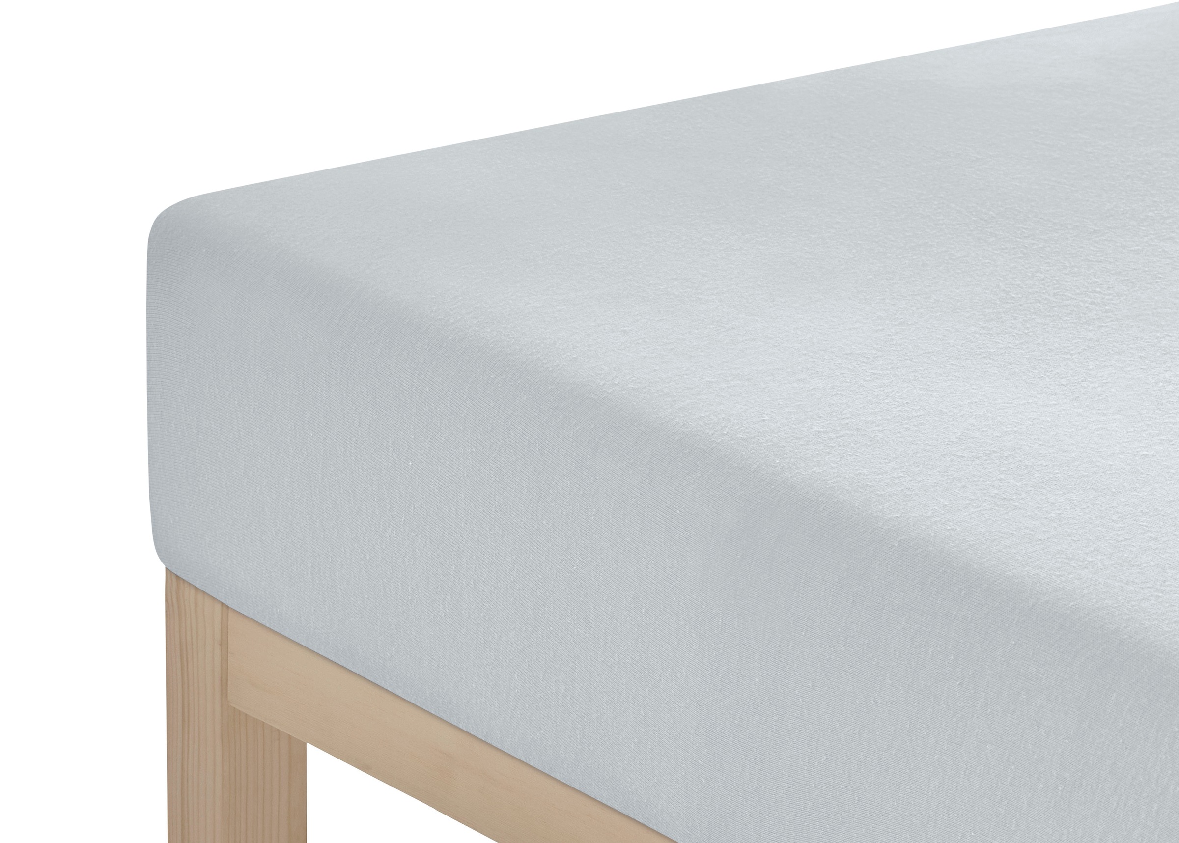 my home Spannbettlaken »Litschi«, für Topper auf Boxspringbetten geeignet, Bettlaken aus 100% reiner Baumwolle, Topper Spannbettlaken aus Jersey mit Gummizug, Made in Green zertifiziert