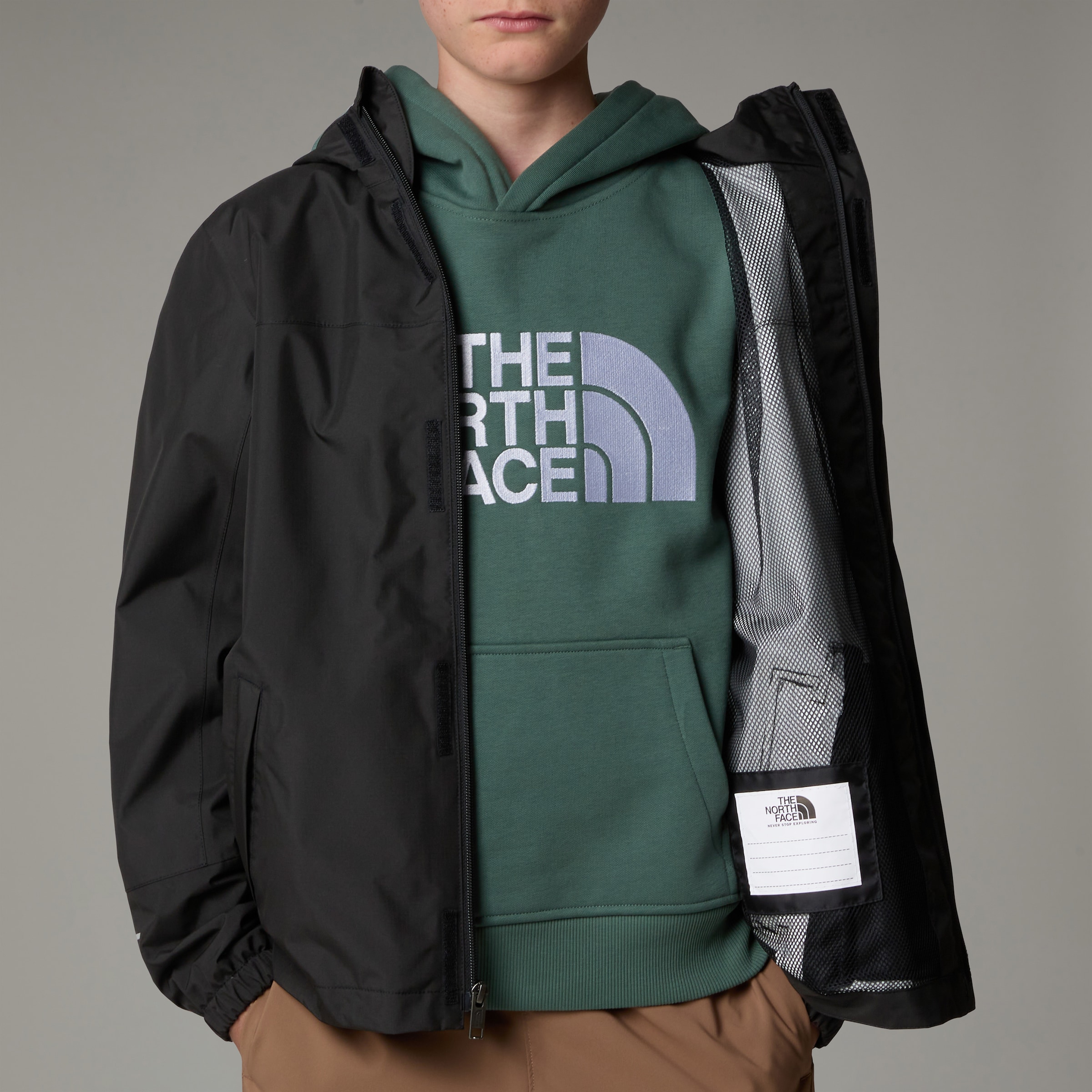 The North Face Regenjacke »ANTORA RAIN JACKET«, mit Kapuze, für Kinder