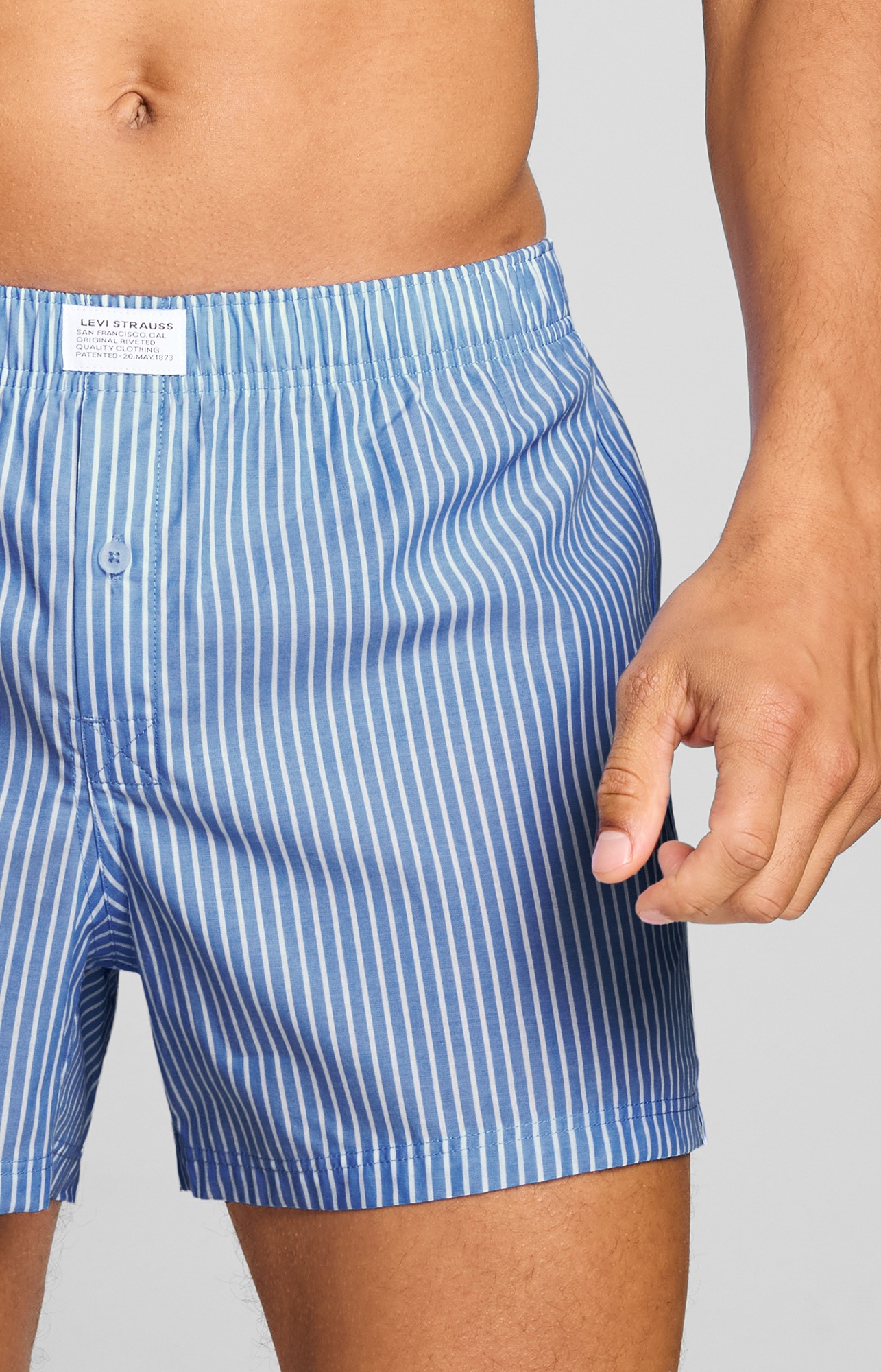 Levi's® Webboxer »LEVIS MEN WOVEN BOXER 2P« 2er Pack,  mit Eingriff, Baumwolle, weites Bein