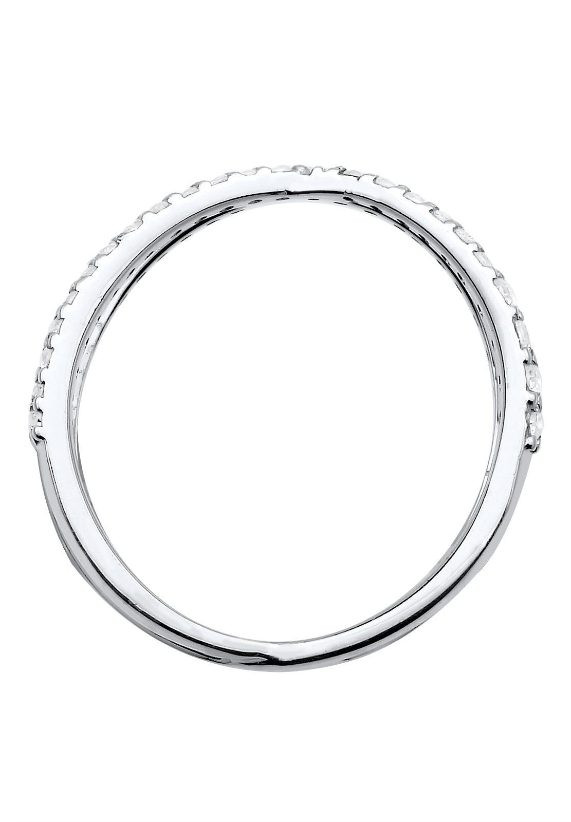 Elli Silberring »Ring Silberring Kreuz mit Zirkonia 925 Silber«