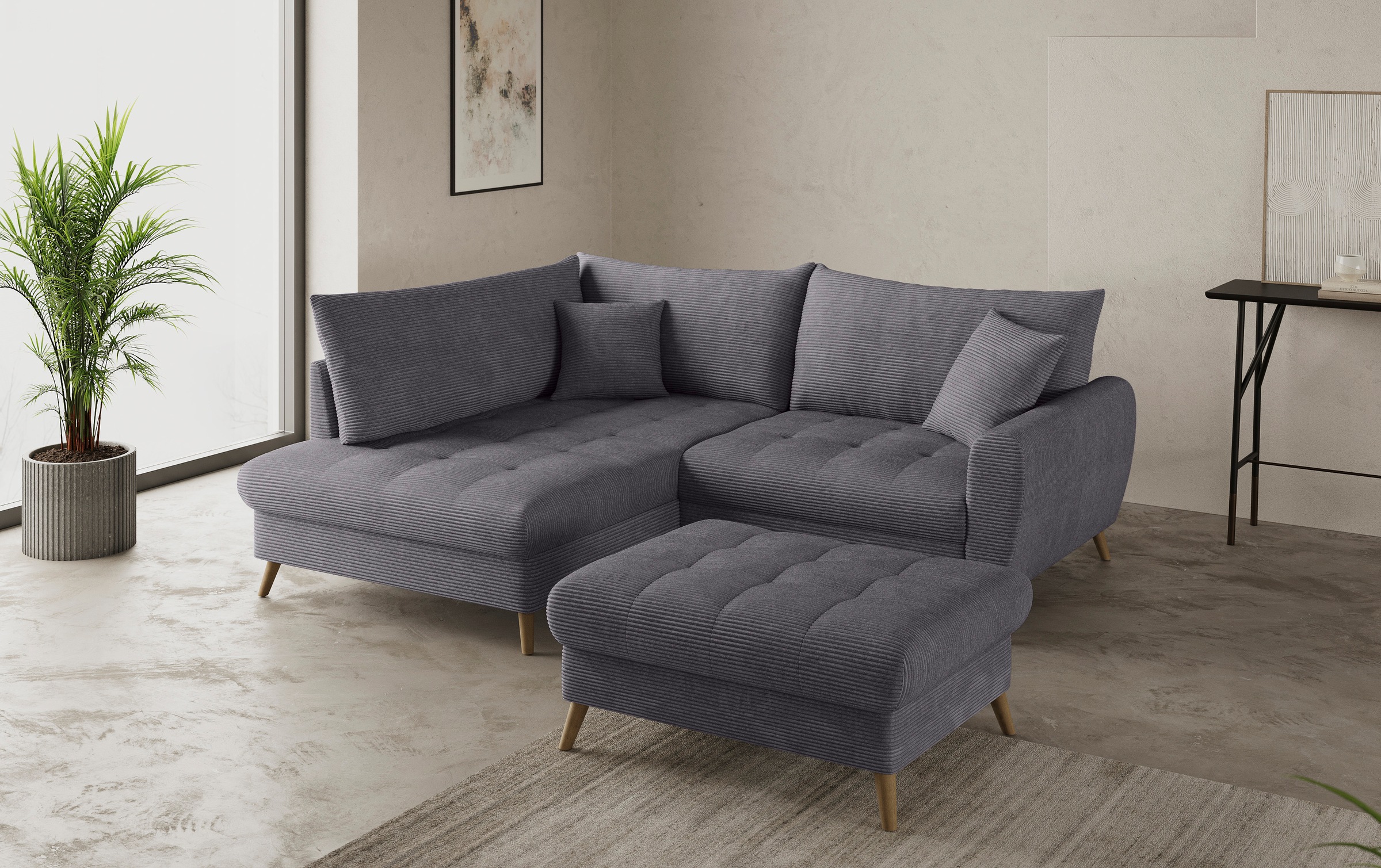 Mr. Couch Hockerbank »Blackburn II«, Passend zu der Garnitur, mit Kaltschaum, bis 140 kg belastbar