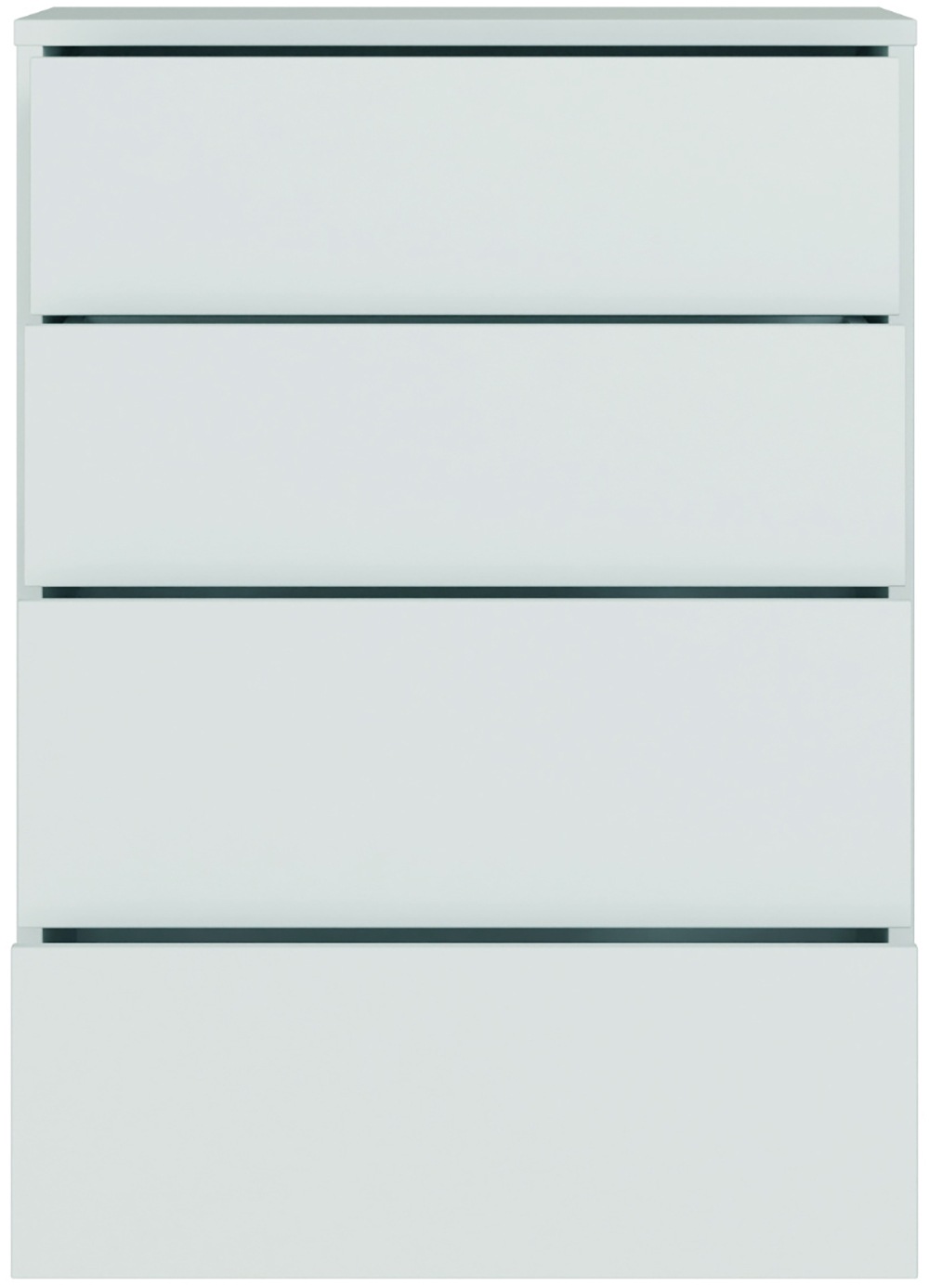 FORTE Kommode »Alice Springs, Kommode 4 Schubkästen B/H/T 74,5/99,1/34,9 cm« Schubkästen mit Vollauszug, Grifflos, Push to open