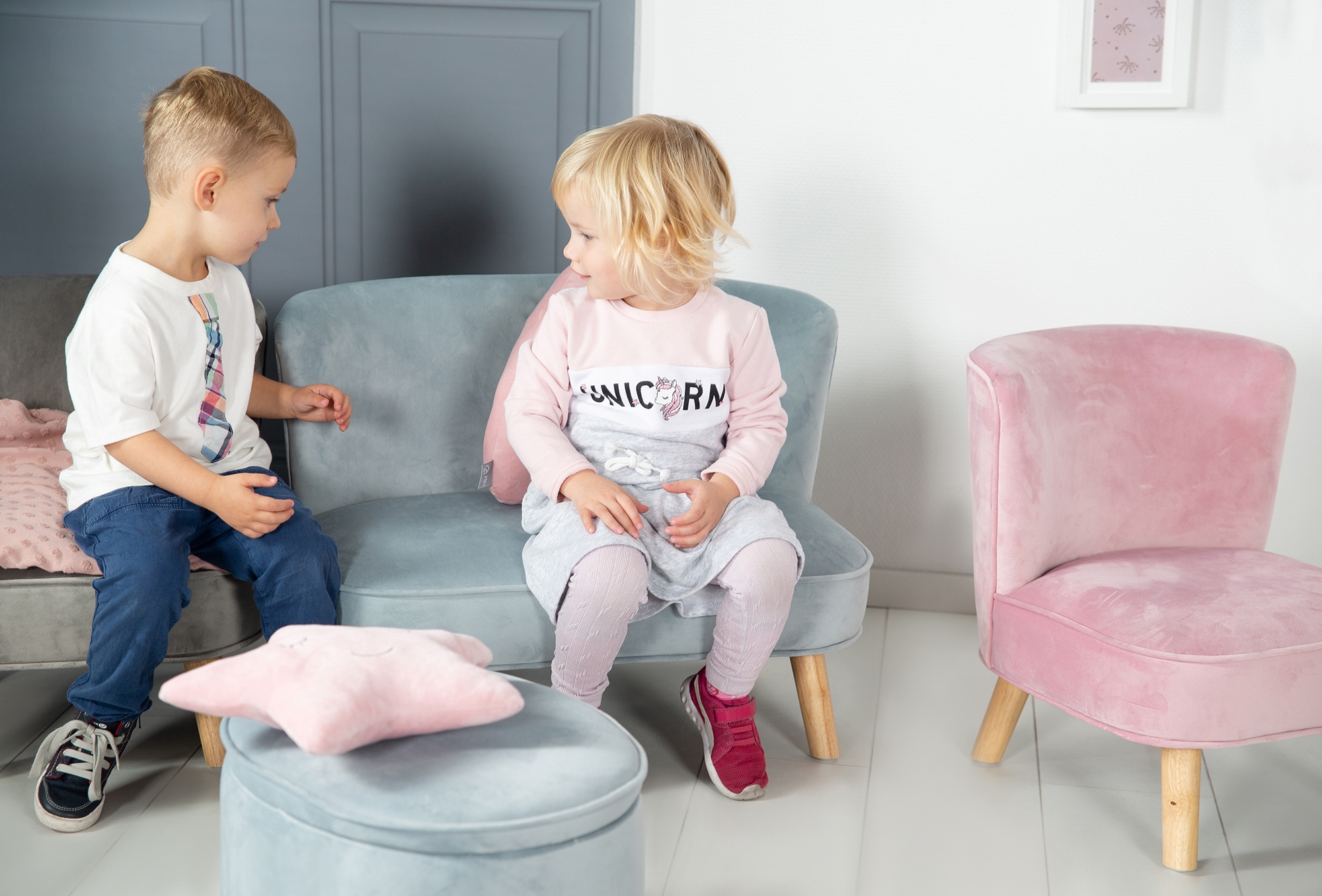 roba® Kindersofa »Lil Sofa«, mit Holzfüßen