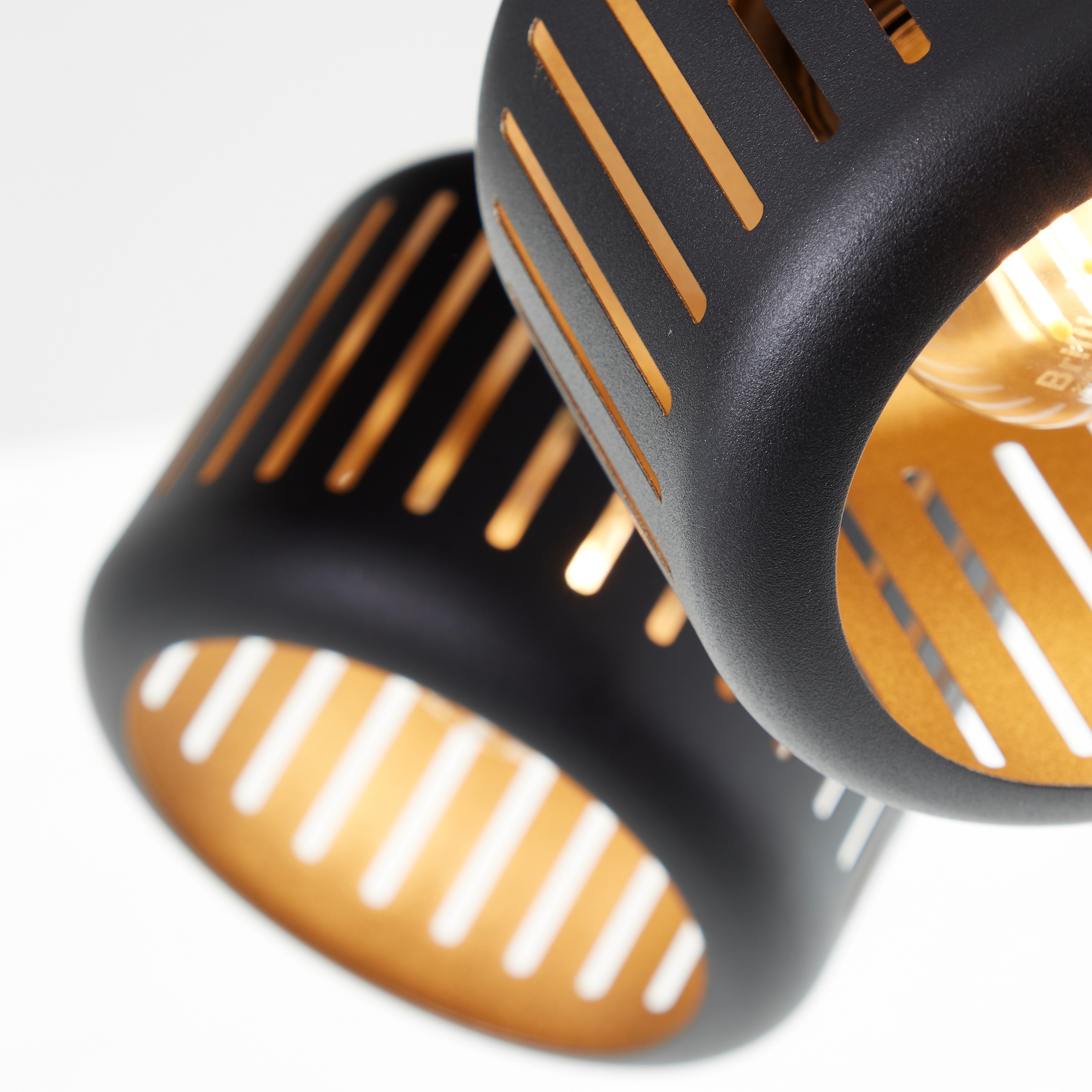 Brilliant Deckenstrahler »Tyas«, 2 flammig, Leuchtmittel E14 | ohne Leuchtmittel, Deckenspot, 23 x 39 x 11 cm, E14, schwenkbar, Aluminium, schwarz/gold