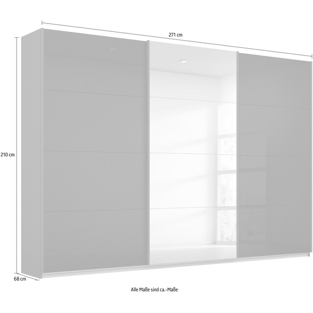 rauch Schwebetürenschrank »Oteli«, mit Mittelspiegel, in verschiedenen  Dekor- und Hochglanzfarben bei OTTO