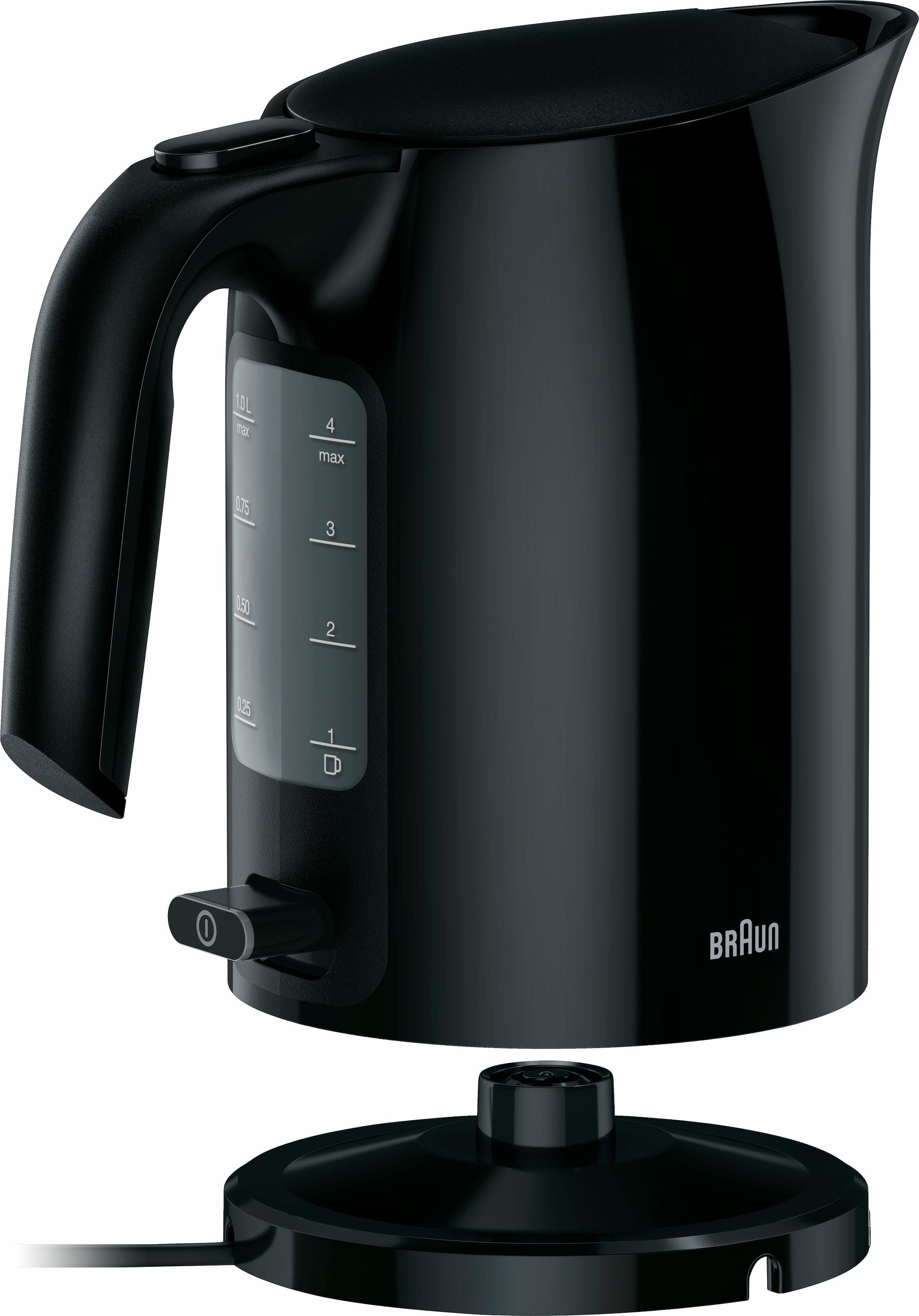 Braun Wasserkocher »WK 3000 BK«, 1 l, 2200 W