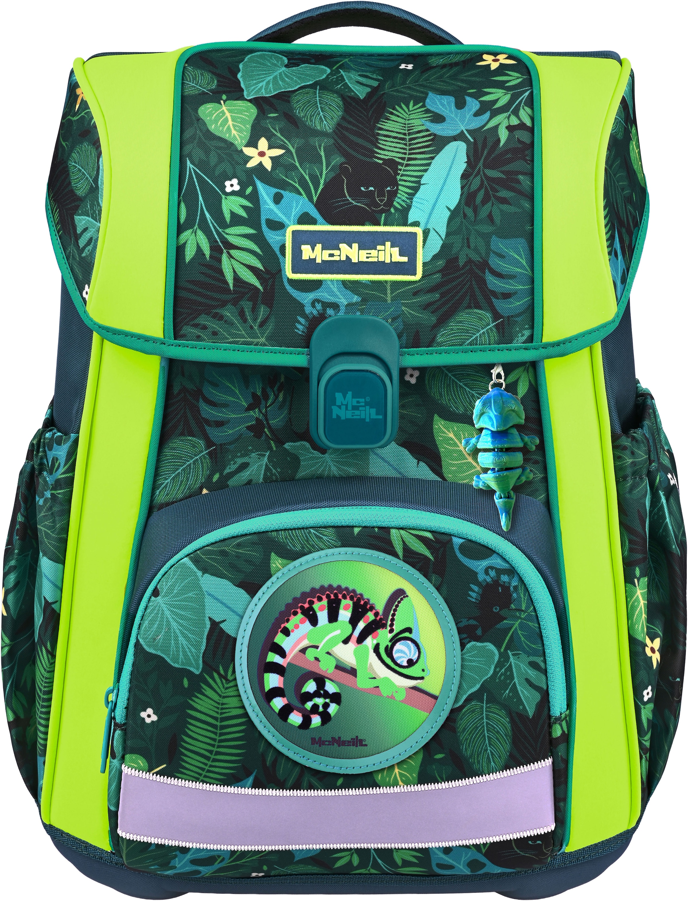 McNeill Schulranzen »Bravo, inkl. Etui, Turnbeutel,« Reflektierende Streifen auf den Schultergurten;Retroreflektierende Flächen