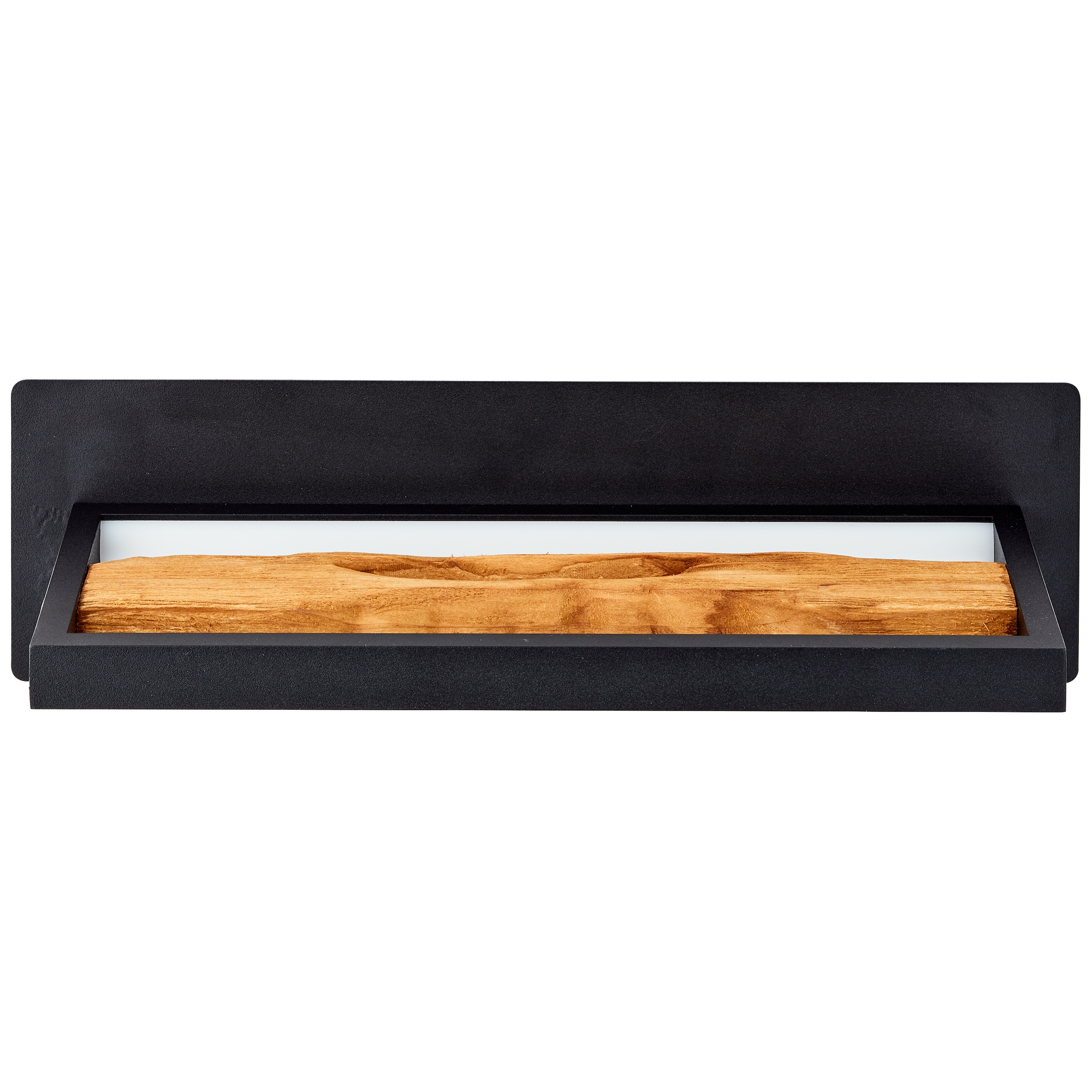 Brilliant LED Wandleuchte »Chaumont«, Breite 35 cm, 930 lm, Aluminium/Metall/Holz, schwarz/holz