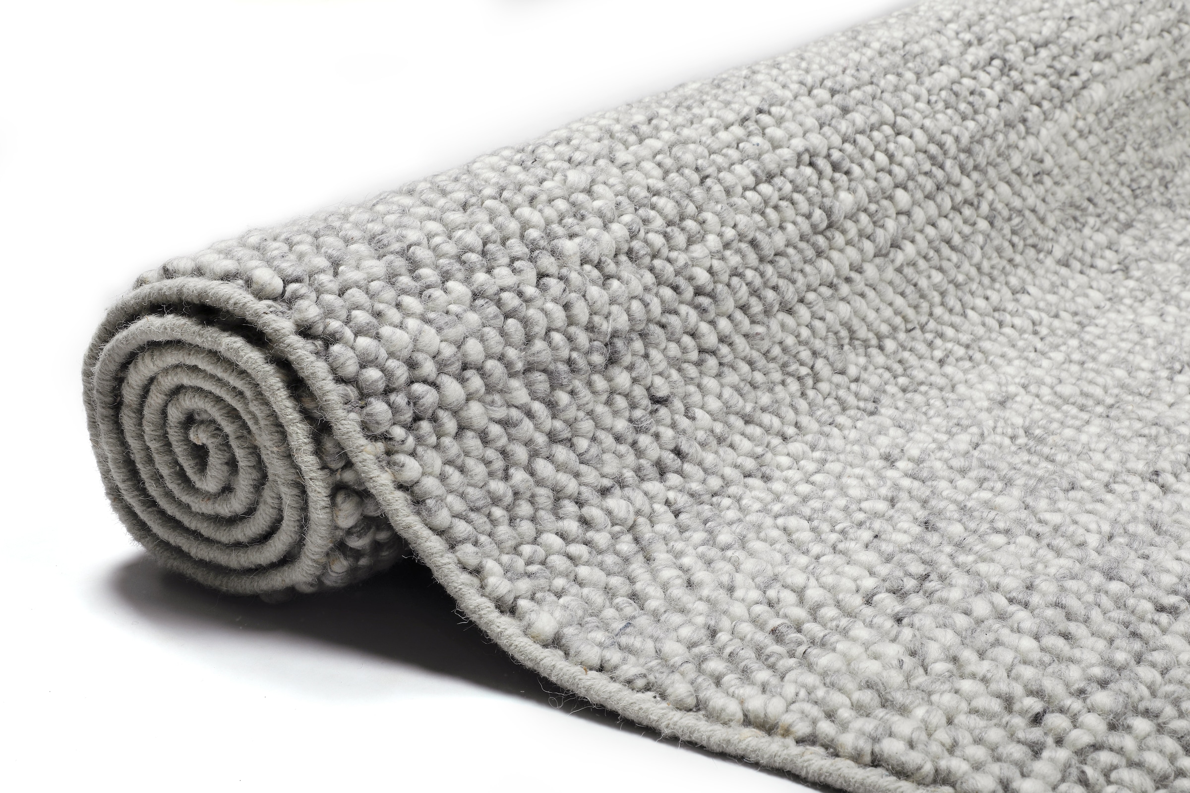 OTTO home Wollteppich »Wolly, Wolle« rechteckig 14 mm Höhe handgewebt, Handweb Teppiche, Wohnzimmer, Schlafzimmer, Esszimmer