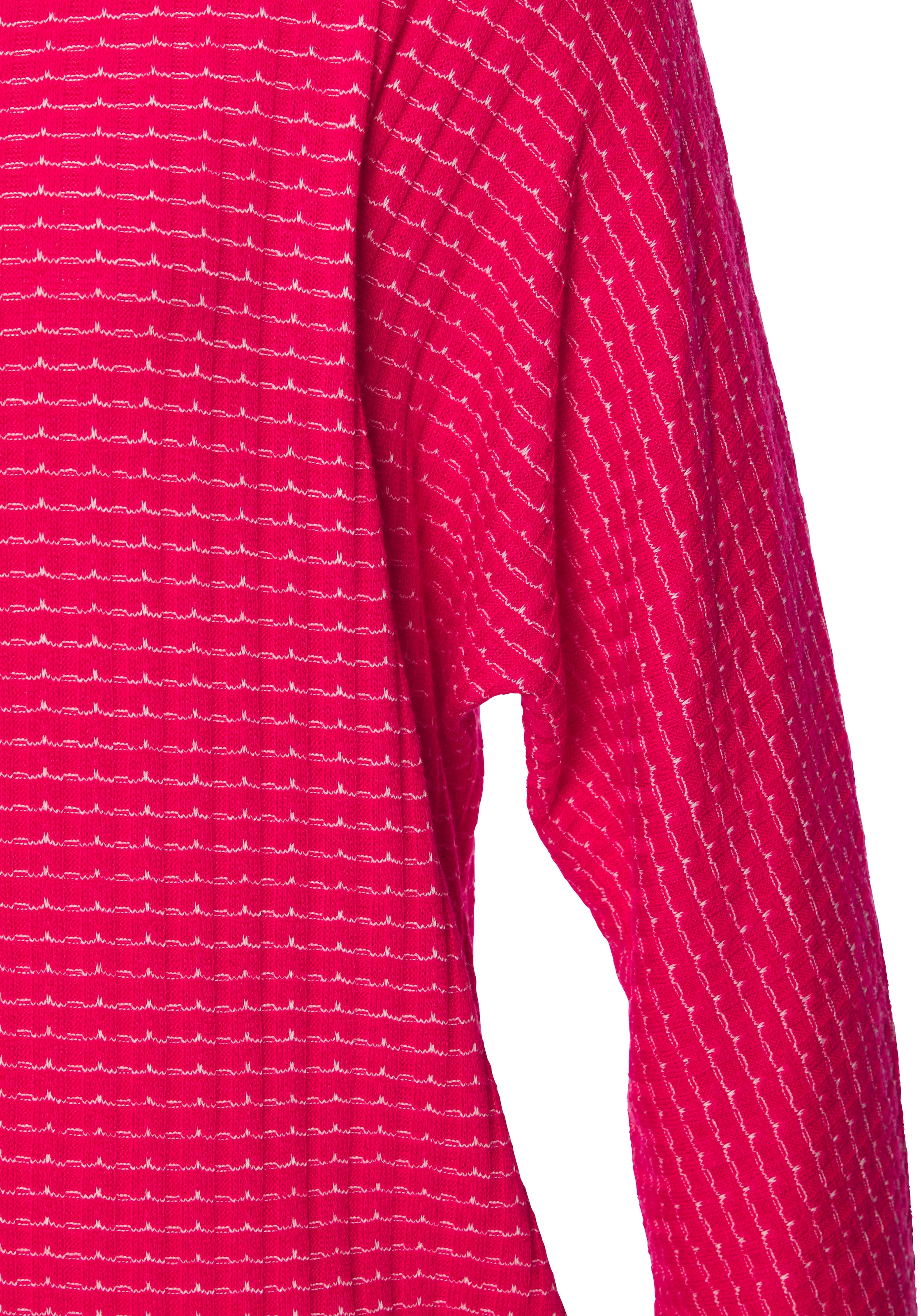 Vivance Langarmshirt »aus strukturierter Strickqualität« mit Gummizug im Bund