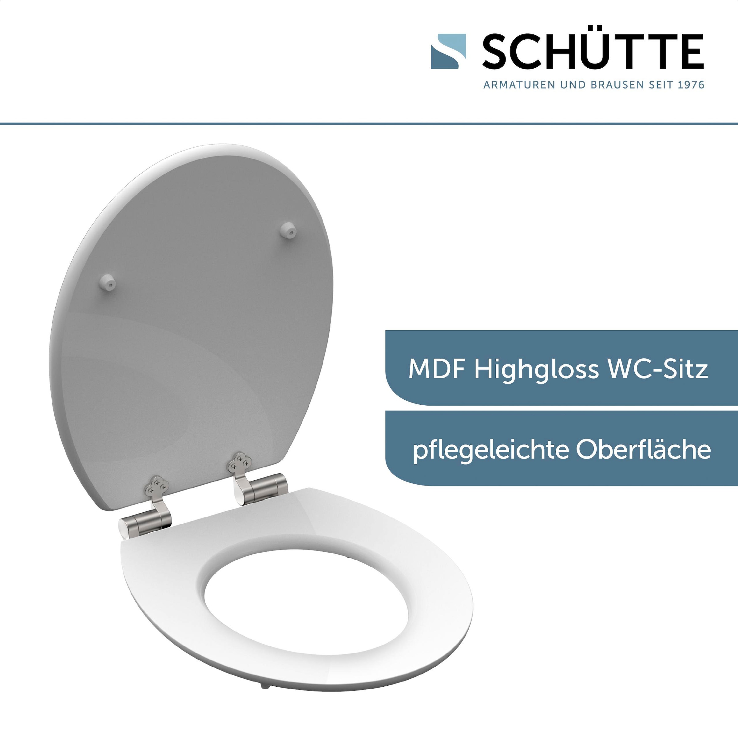Schütte WC-Sitz »RED STARFISH«, High Gloss mit MDF Holzkern, mit Absenkautomatik
