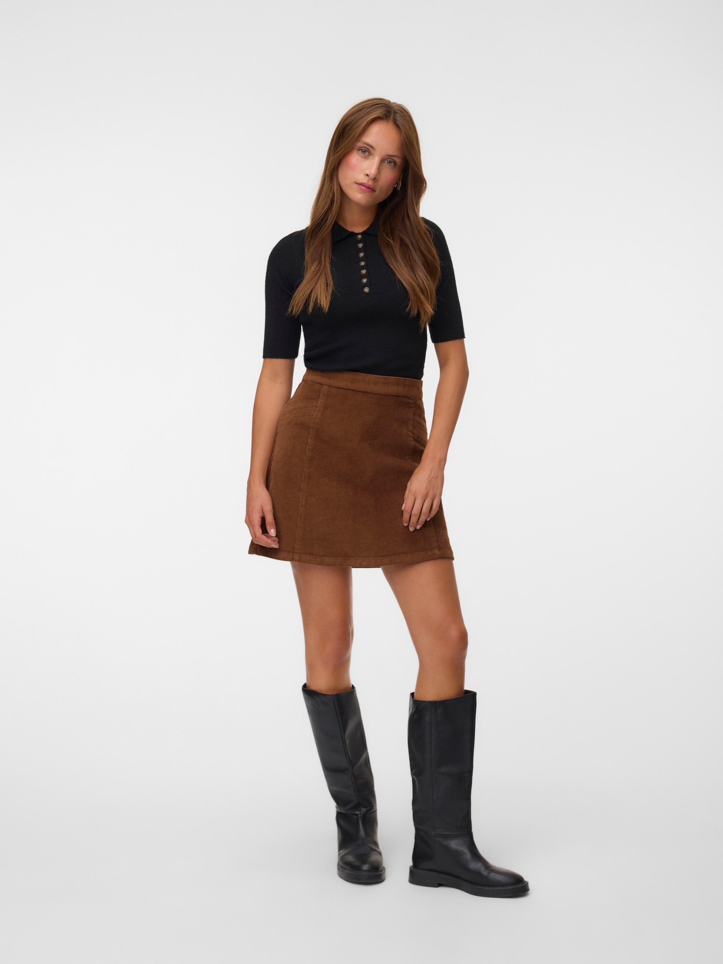 Vero Moda Minirock »VMKATA HR CORDUROY SHORT SKIRT NOOS« Baumwollmischung, Cord, high waist