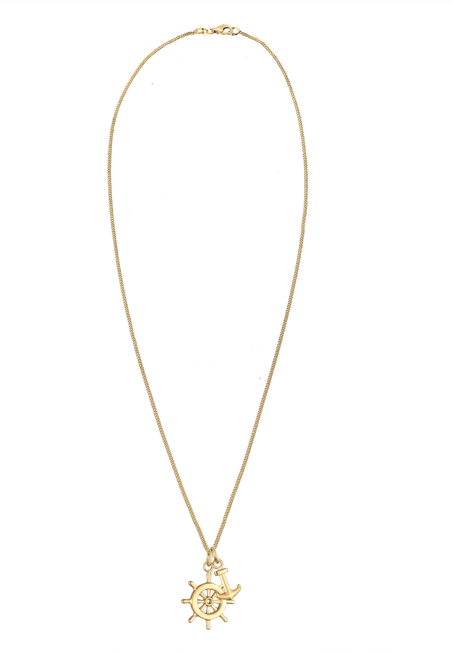 Elli Kette mit Anhänger »Halskette Steuerrad Anker 925 Sterling Silber«