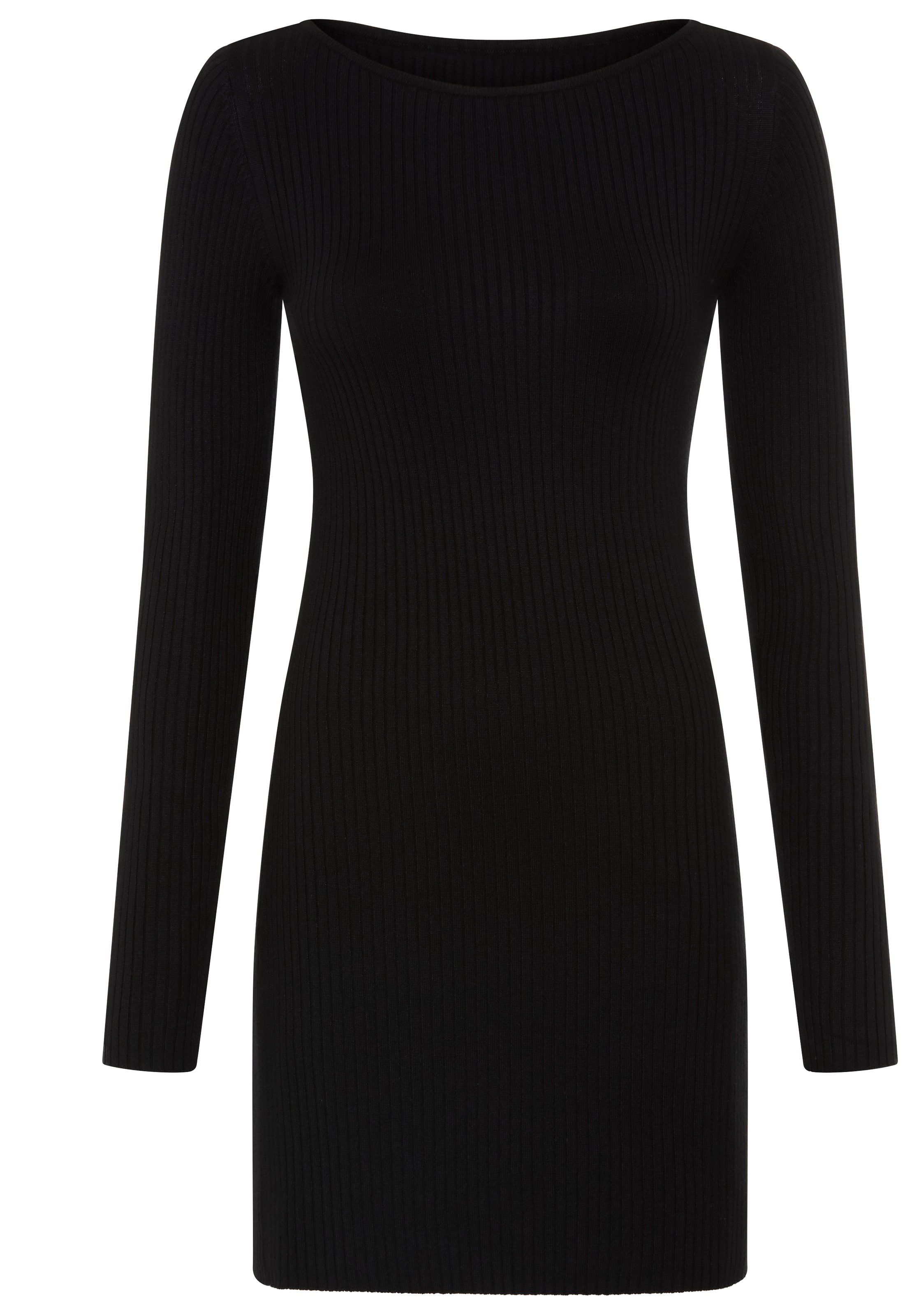 AJC Strickkleid figurbetont,  aus hochwertigem Rippstrick