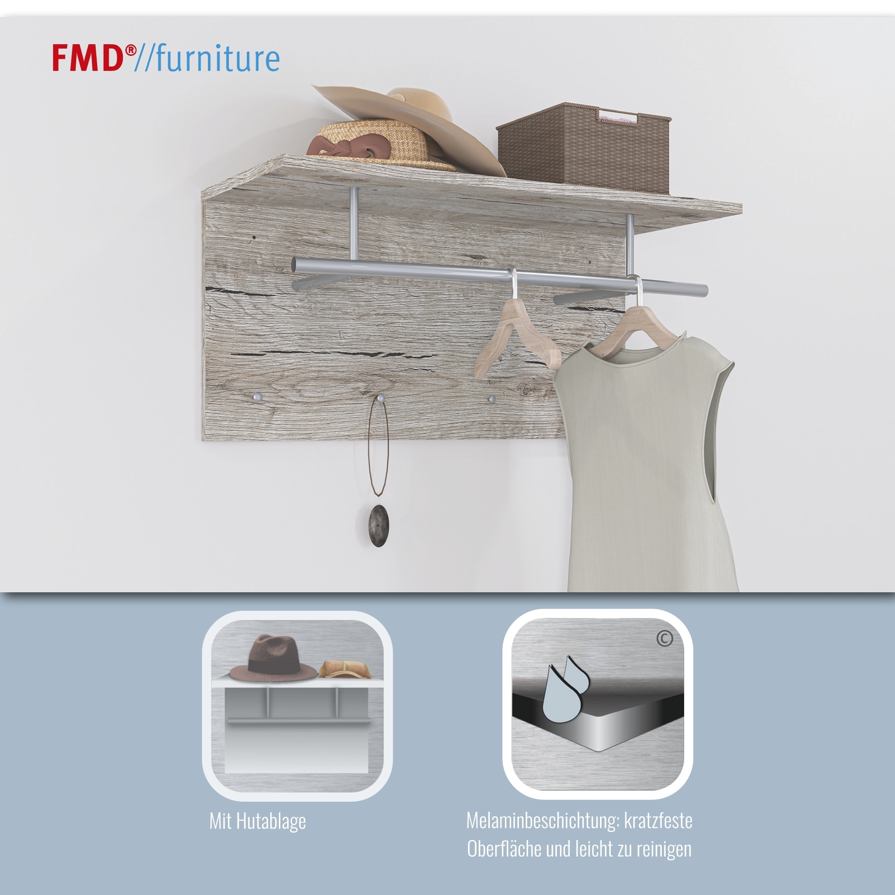 FMD Garderobenpaneel »Spot«
