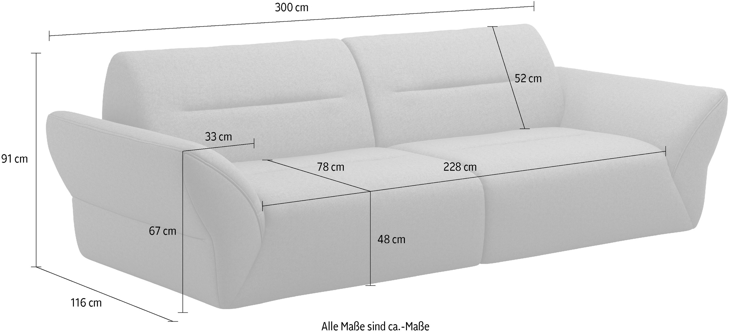 sit&more Big-Sofa »Dali«