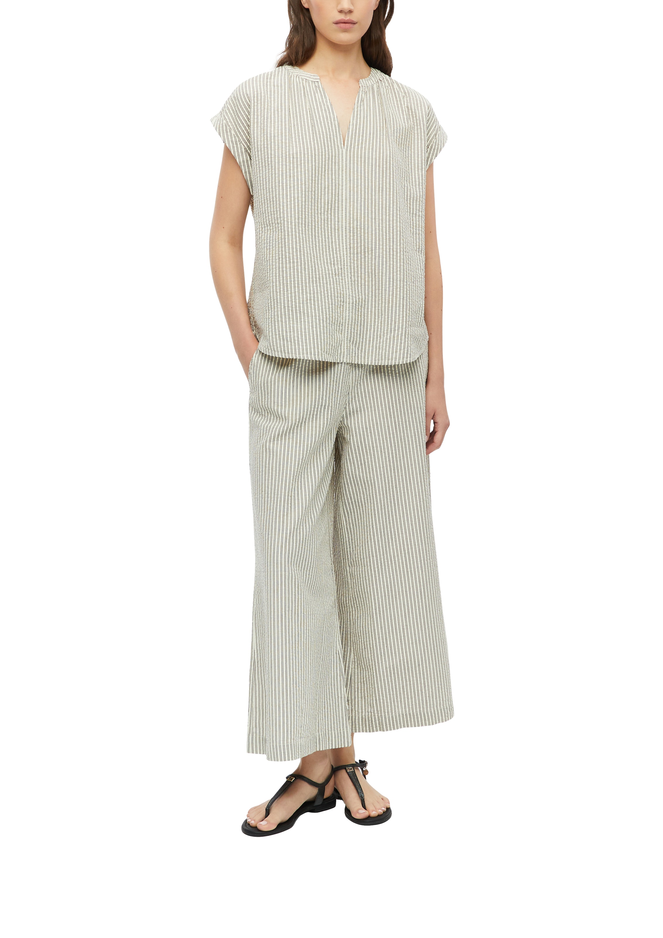s.Oliver Kurzarmbluse Sommerhose im Streifenlook
