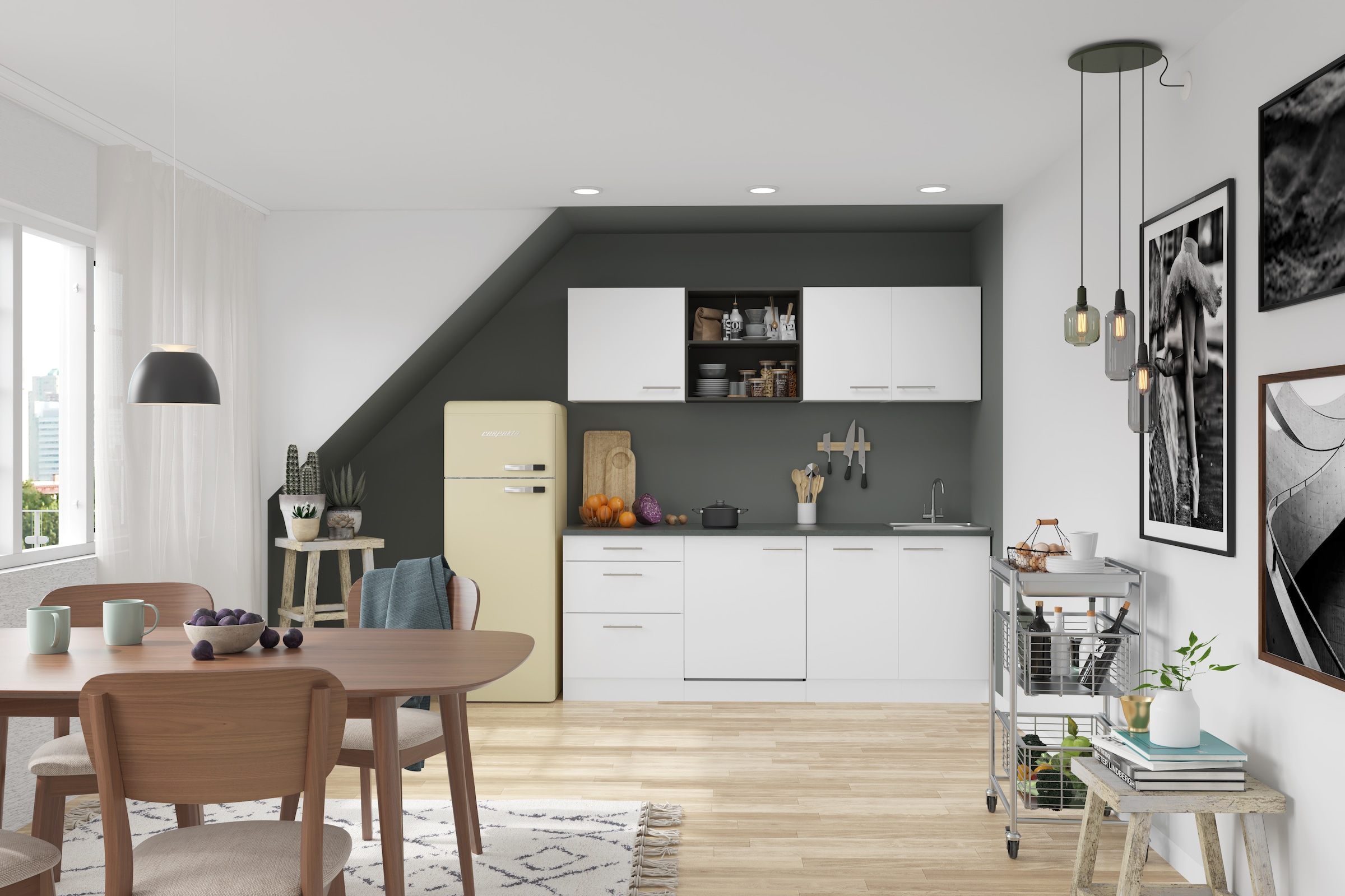 OPTIFIT Küche »Bella« Breite 210 cm, wahlweise mit E-Geräten