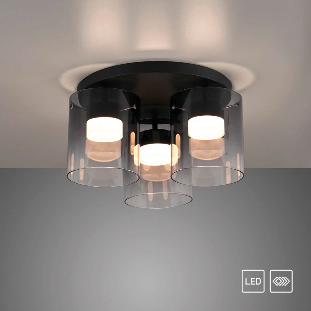 JUST LIGHT LED Deckenleuchte »ELIO« LED-Board 1 Stk. Warmweiß 3-Stufen Dimmer, Switchmo