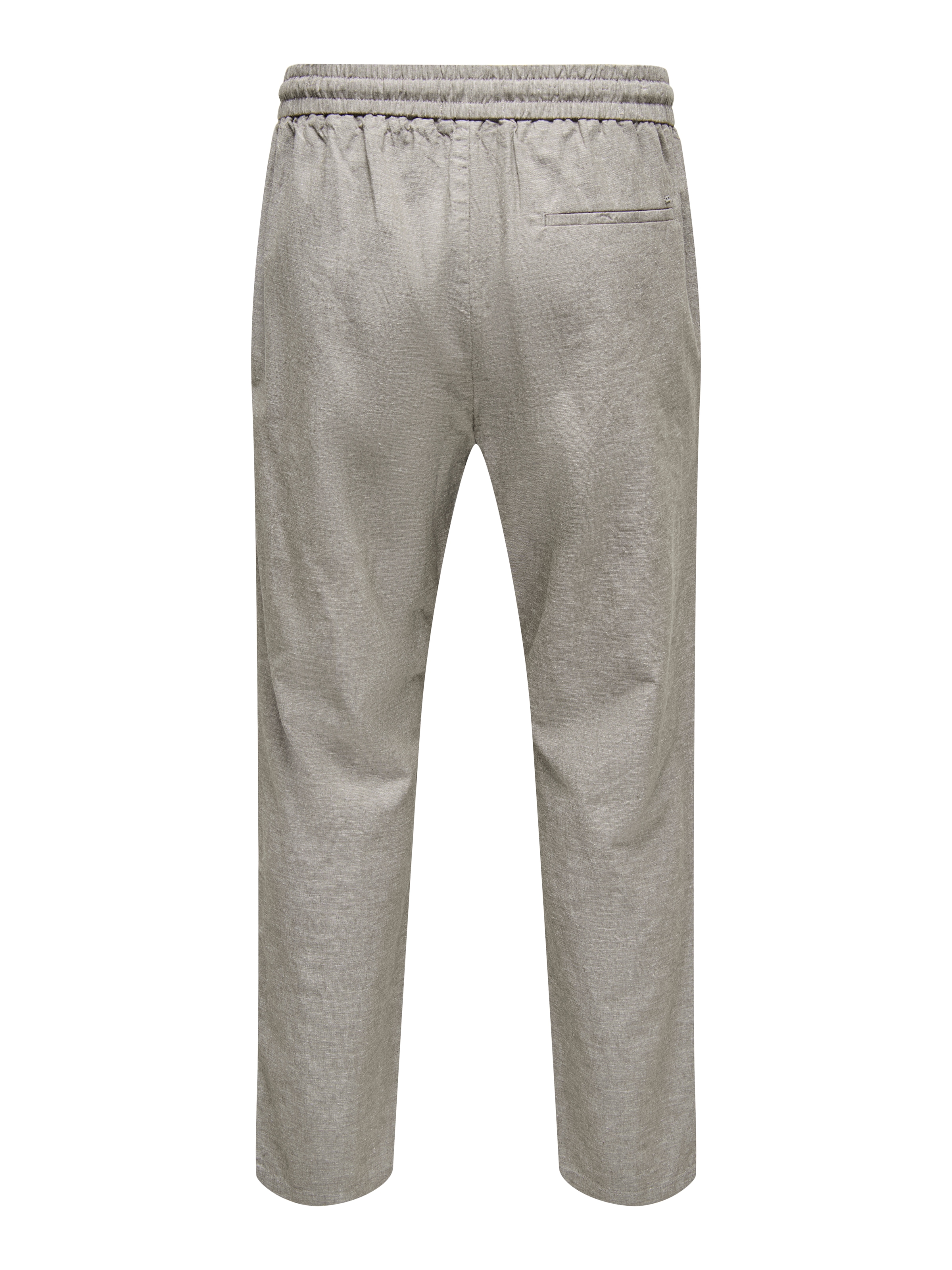 ONLY & SONS Schlupfhose »ONSLINUS CROP 0007 COT LIN PNT NOOS«  Baumwolle mit Leinen, Gummizug und Kordel