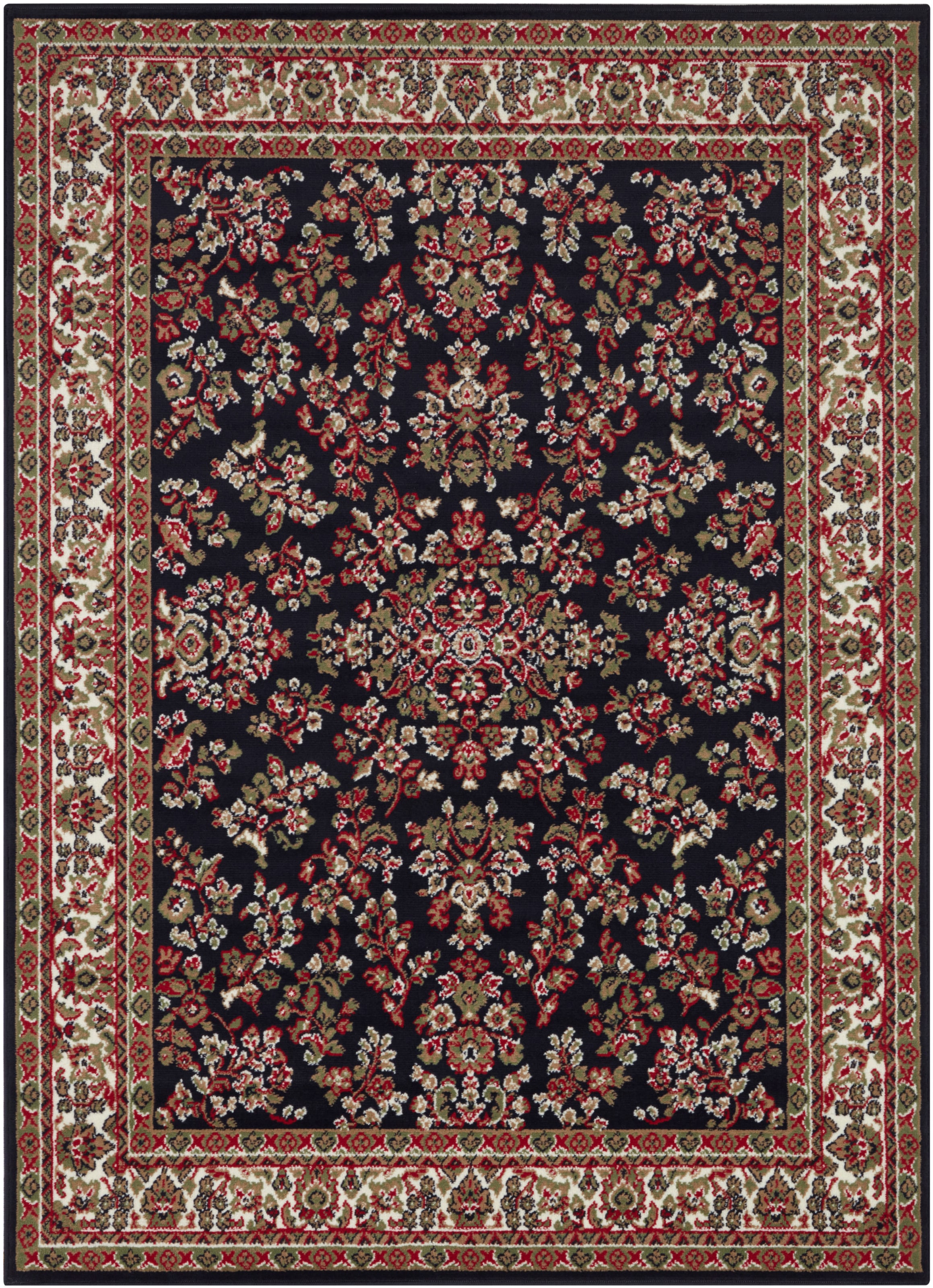 my home Teppich »Halton«, rechteckig, 8 mm Höhe, Kurzflor, Orient-Optik, mit Bordüre, Läufer, pflegeleicht, gekettelt
