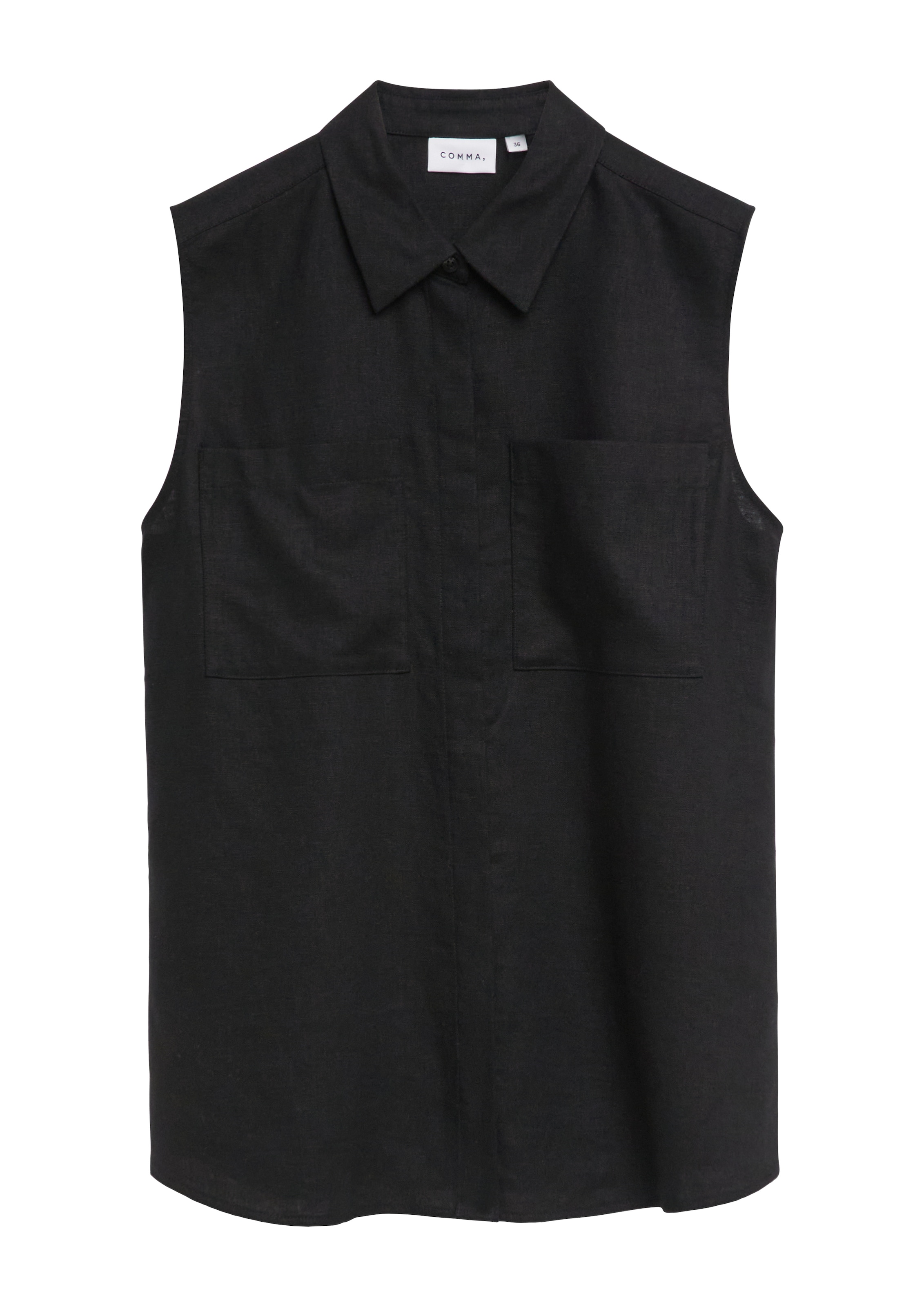 Comma Hemdbluse mit Brust Taschen