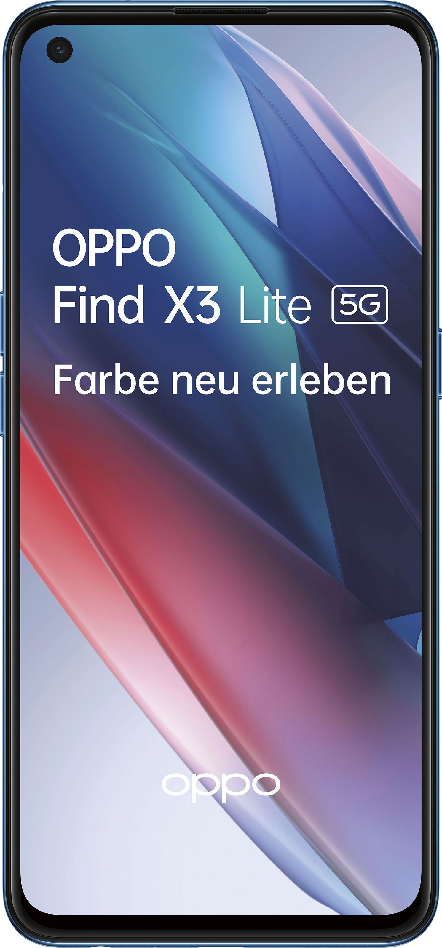 Oppo Smartphone »Find X3 Lite 5G«, (16,33 cm/6,43 Zoll, 128 GB Speicherplatz, 64 MP Kamera), Schnellladegerät, Headset, und Schutzcase