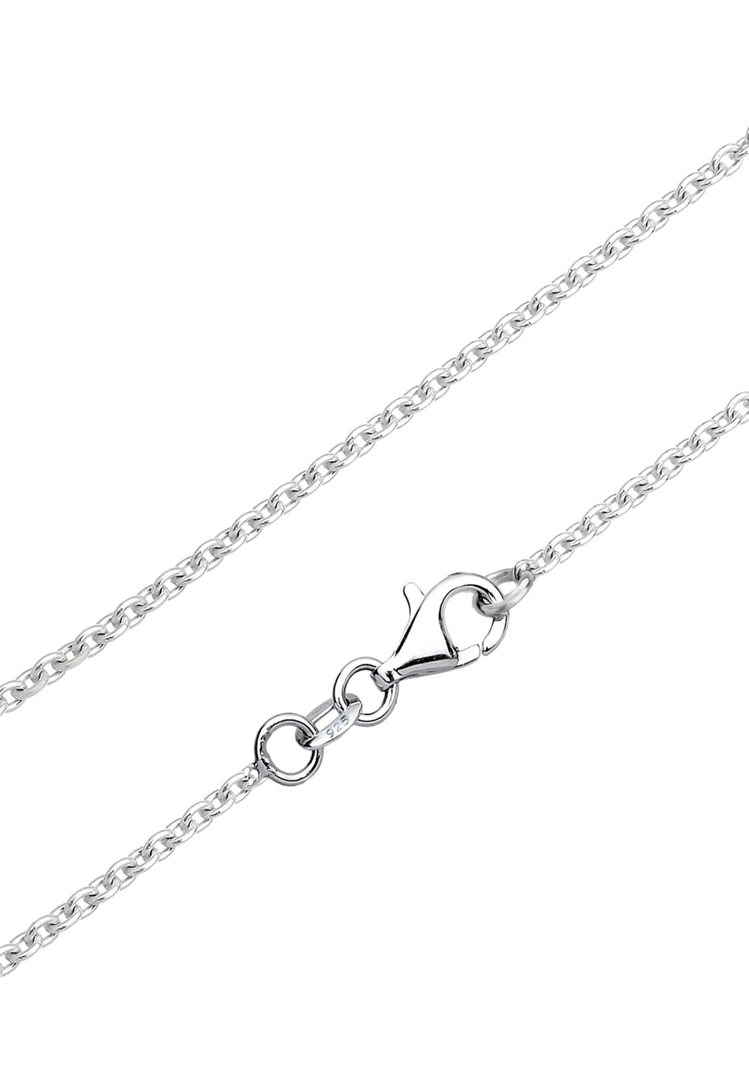 Elli Silberkette »Halskette Elli Halskette Collier Festlich Perle Zirkonia 925 Silber«