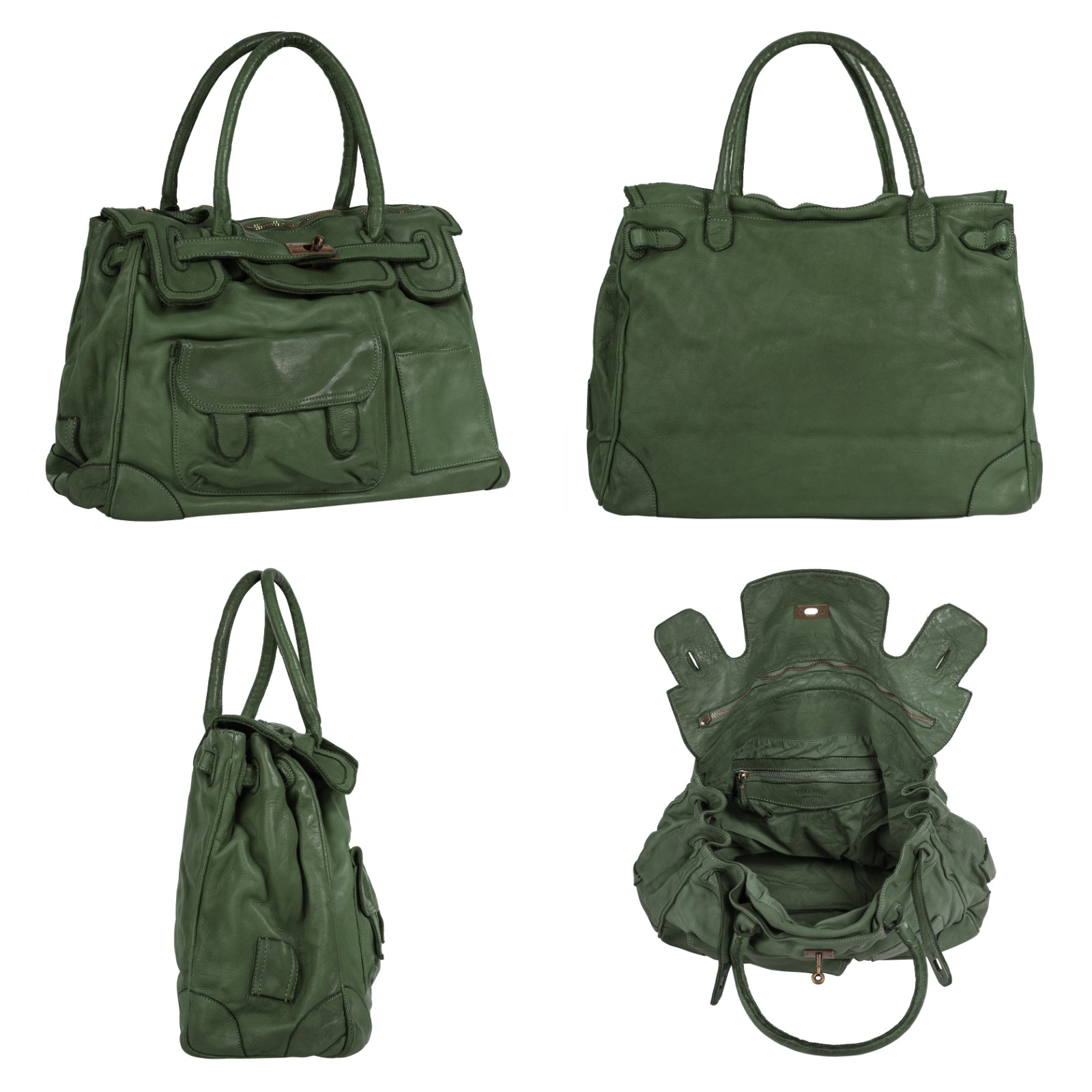 Samantha Look Shopper, echt Leder, Made in Italy