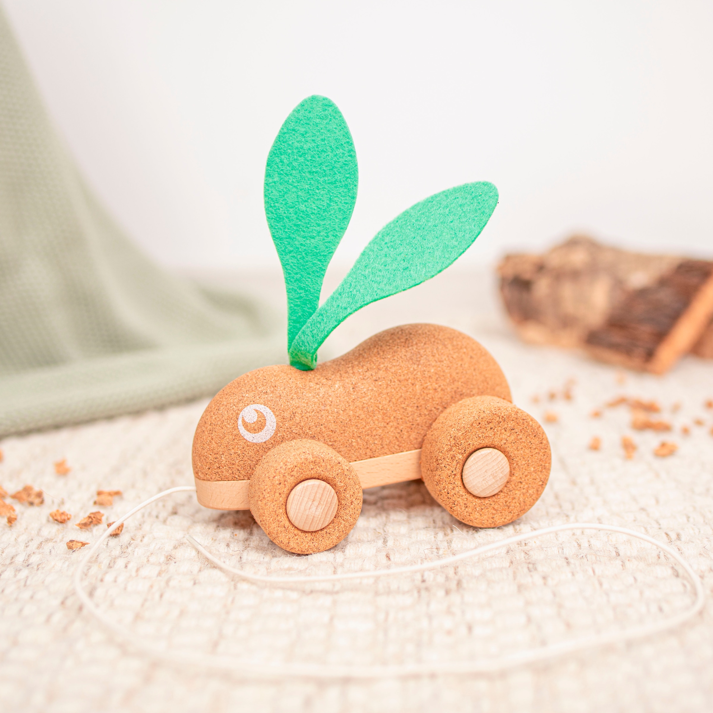 KORKO Nachziehtier »Hopping Bunny« Made in Europe