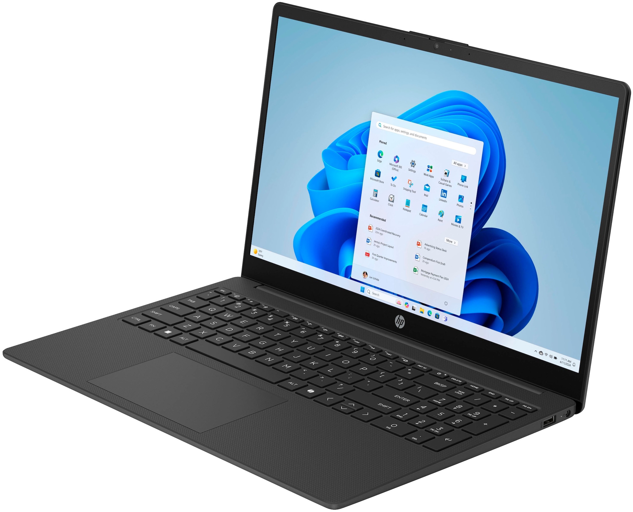 HP Notebook »15-fd0220ngx« 39,6 cm / 15,6 ″ Intel N-Reihe Intel Graphics 128 GB UFS Festplatte