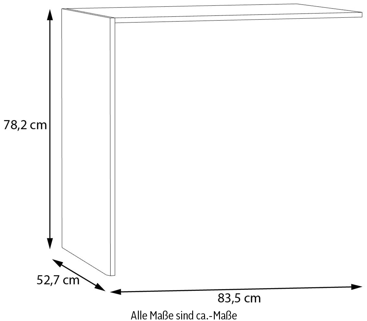 FORTE Inneneinteilung, B/H/T 83,5/78,2/52,7 cm, einfache Montage