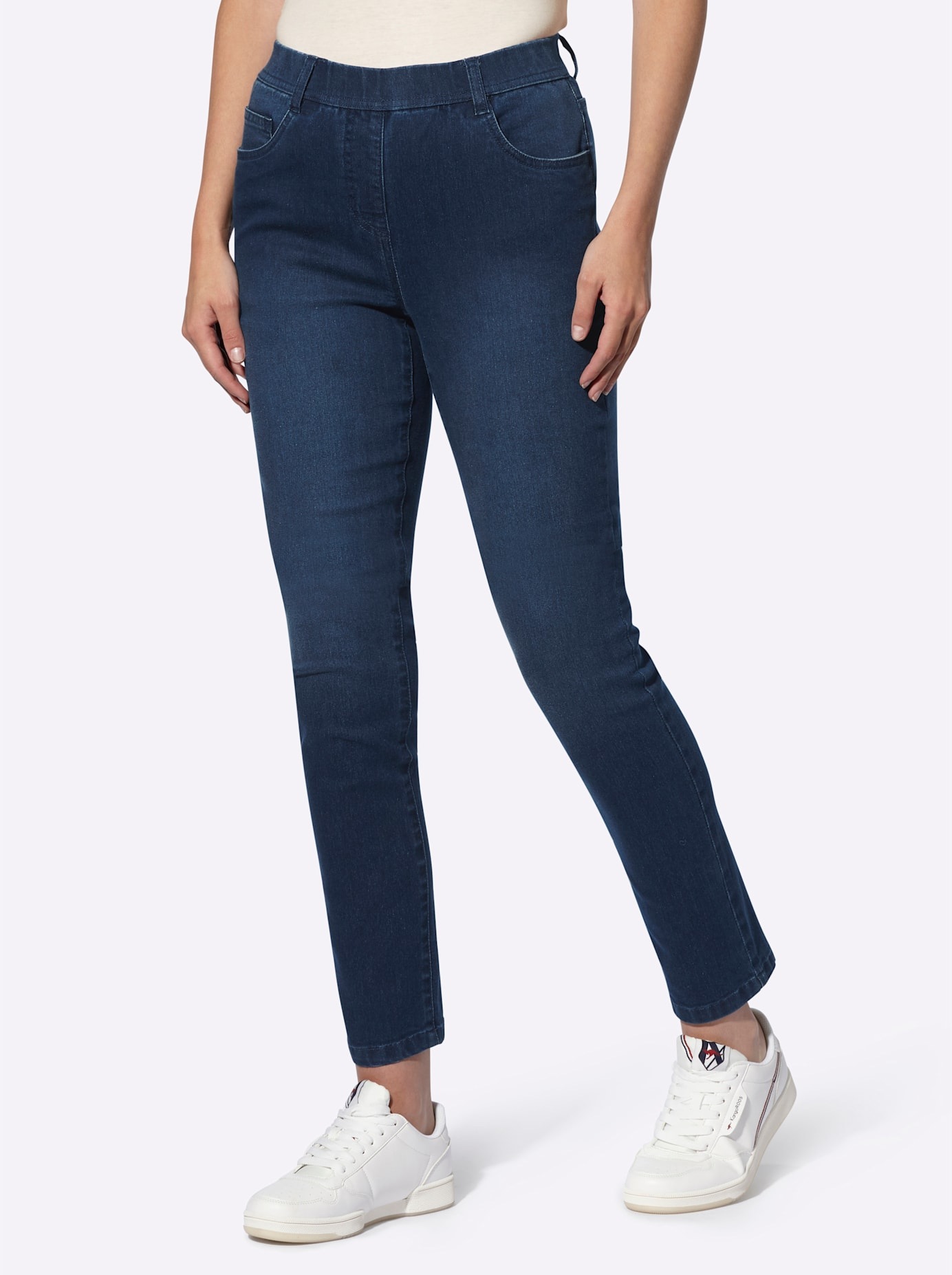 Heine Damen Schlupfjeans 1 Stk. tlg. in blau, Größe 46