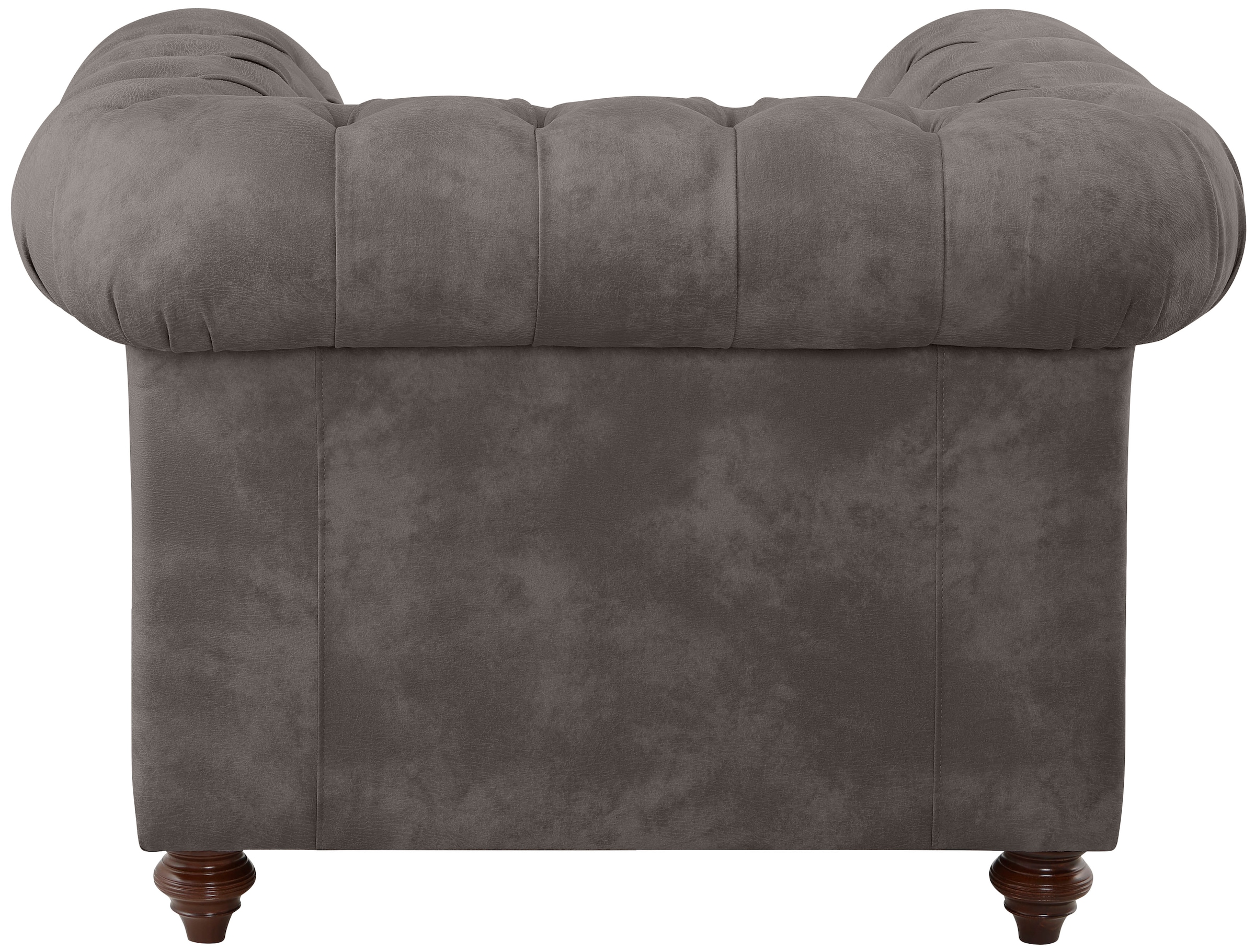 Home affaire Sessel »Chesterfield B/T/H: 105/69/74 cm«, mit hochwertiger Knopfheftung, auch in Leder