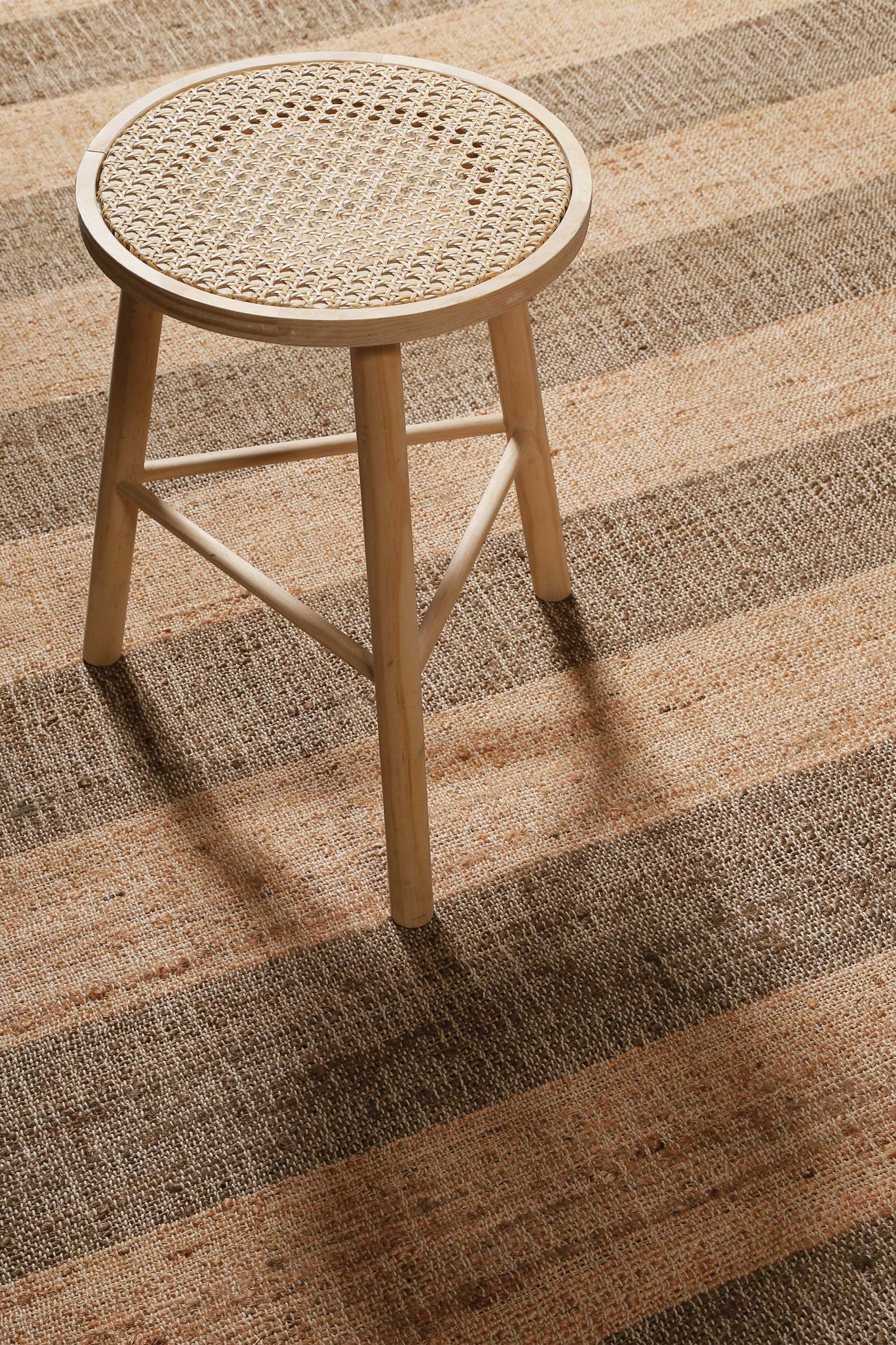 Green Looop Teppich »Virgil«, rechteckig, 4 mm Höhe, Naturfaser Teppich aus 80% Jute 20% Baumwolle, mit Fransen, Wohnzimmer