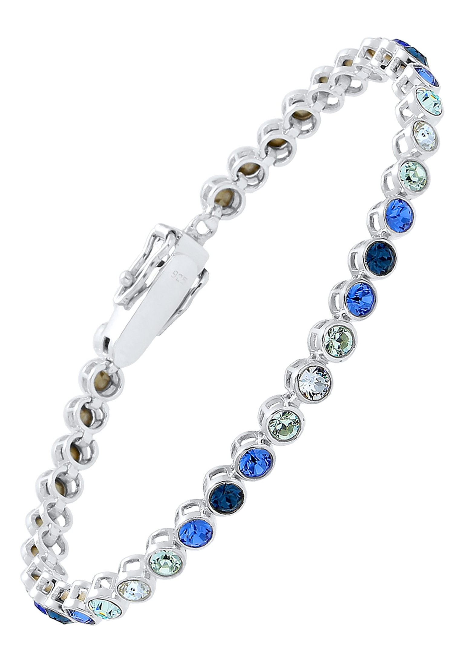 Elli Armkette »Armband Multi-Color Kristalle 925 Silber«