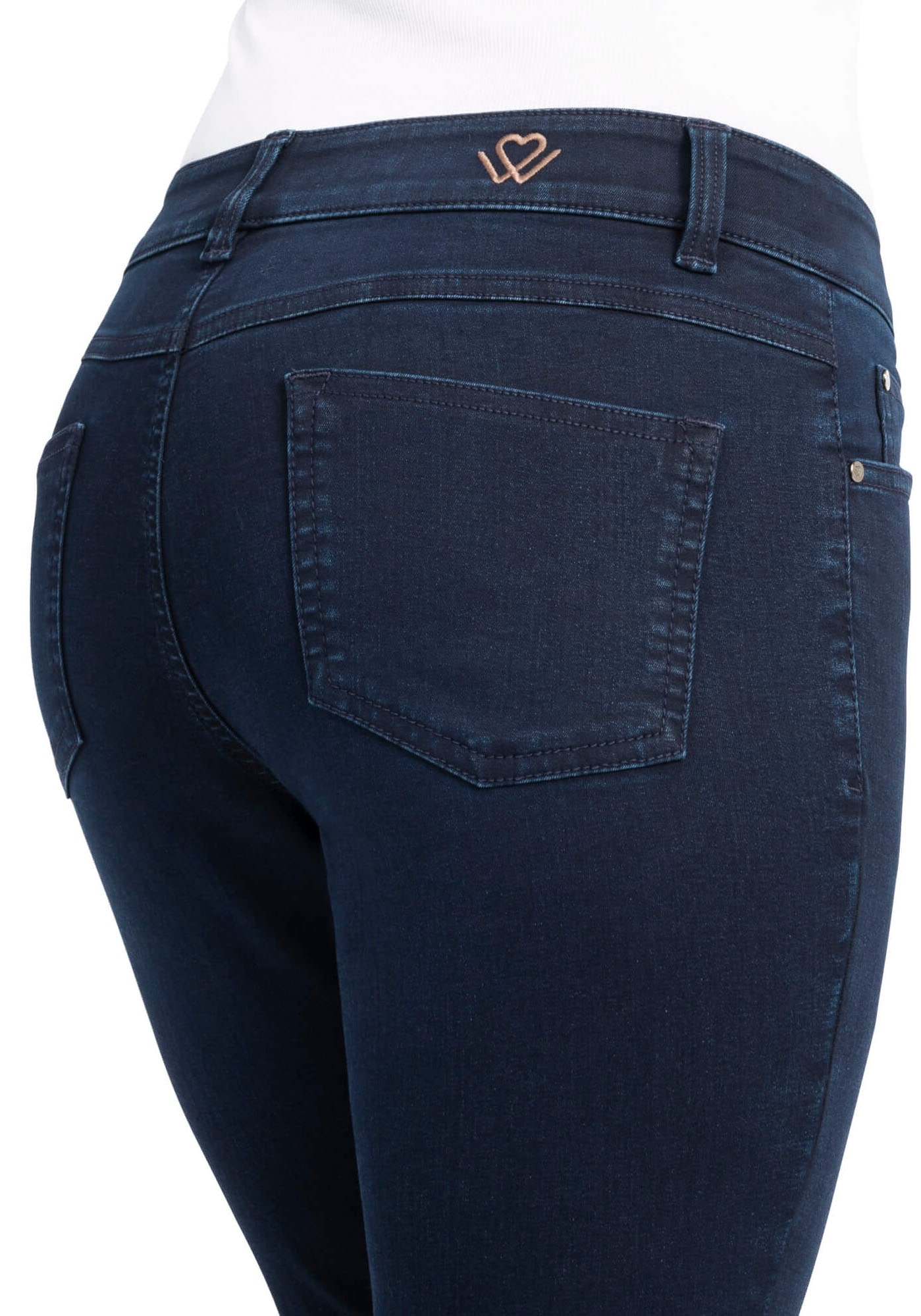 wonderjeans Skinny-fit-Jeans »Skinny-WS76-80«, Schmaler Skinny-Fit in hochelastischer Qualität