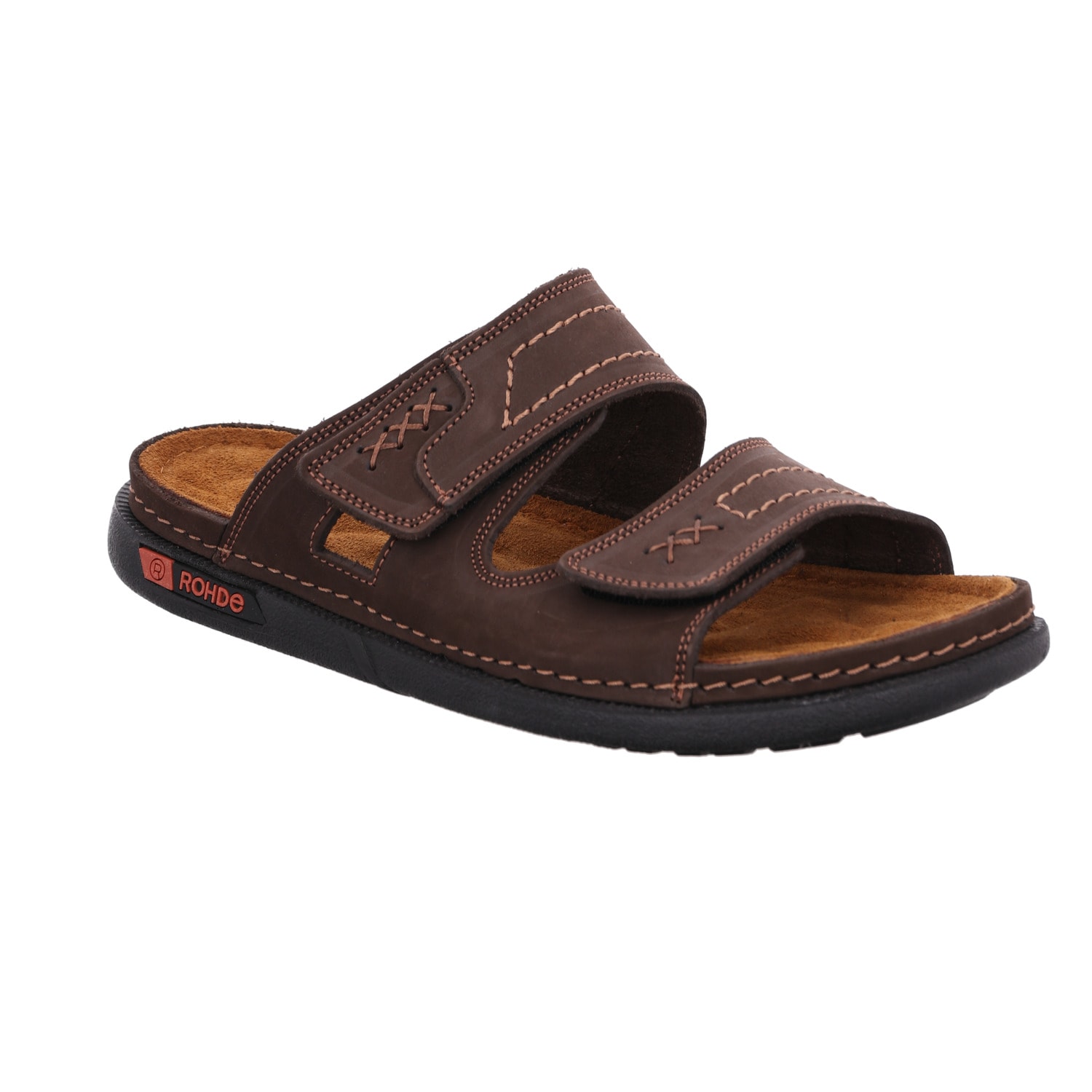 Rohde Pantolette »CENTO«  Sommerschuh, Hausschuh mit zwei praktischen Klettverschlüssen