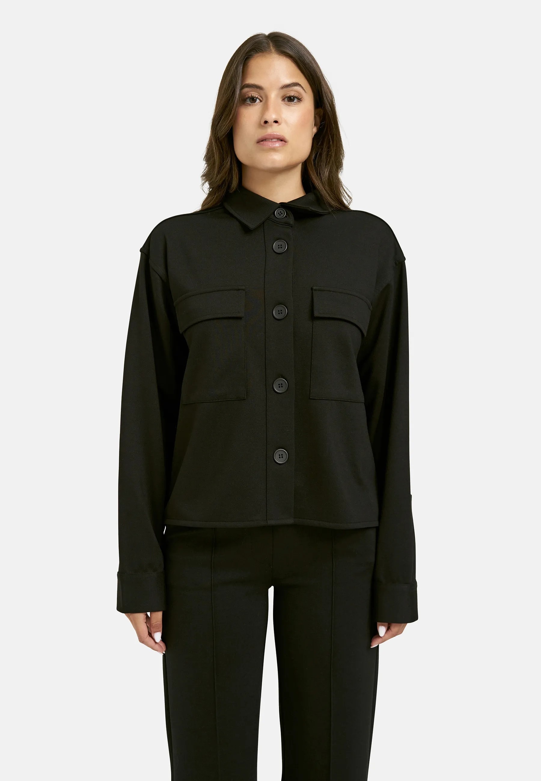 Smith & Soul Hemdjacke mit aufgesetzten Taschen, Jersey