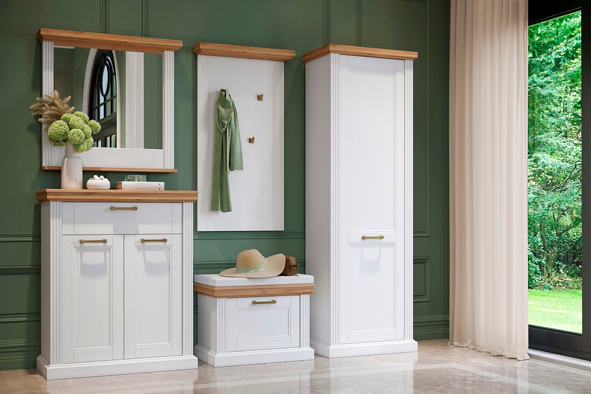 Home affaire Schuhschrank »Tara« (H/B/T): 51/65/38cm,  Hochwertig UV lackiertes MDF