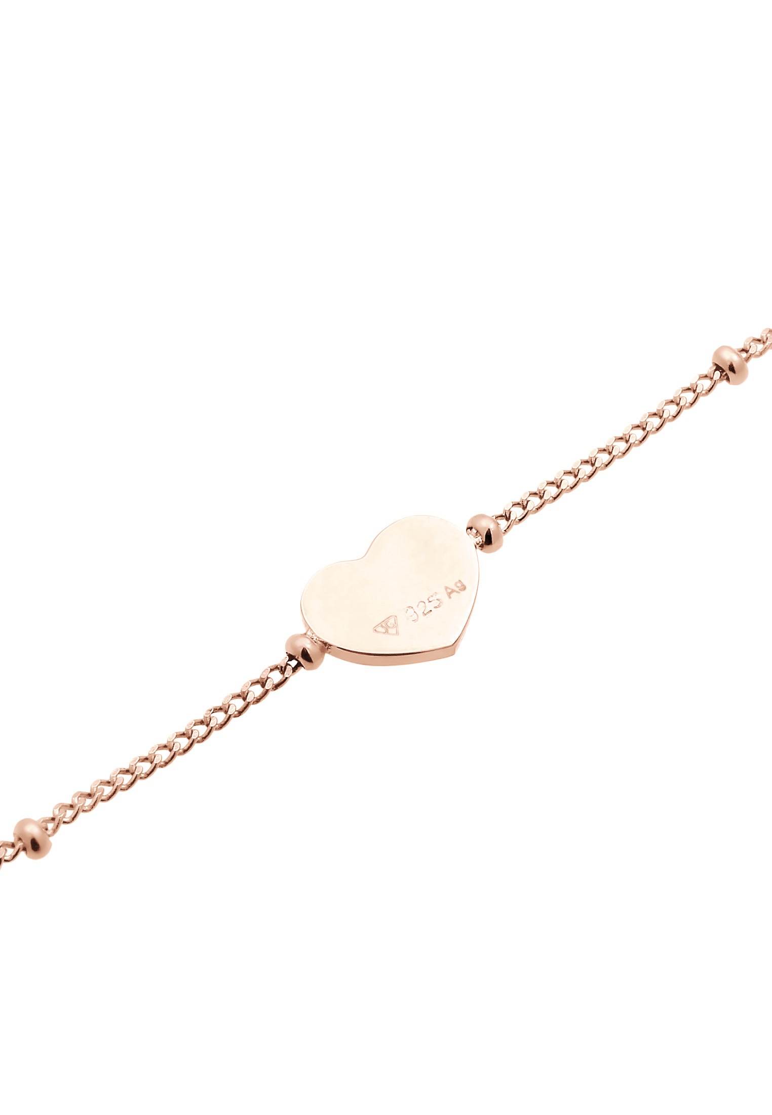 Elli Fußkette »Fußschmuck Herzchen Kugelkette Verspielt Sommer 925 Silber«
