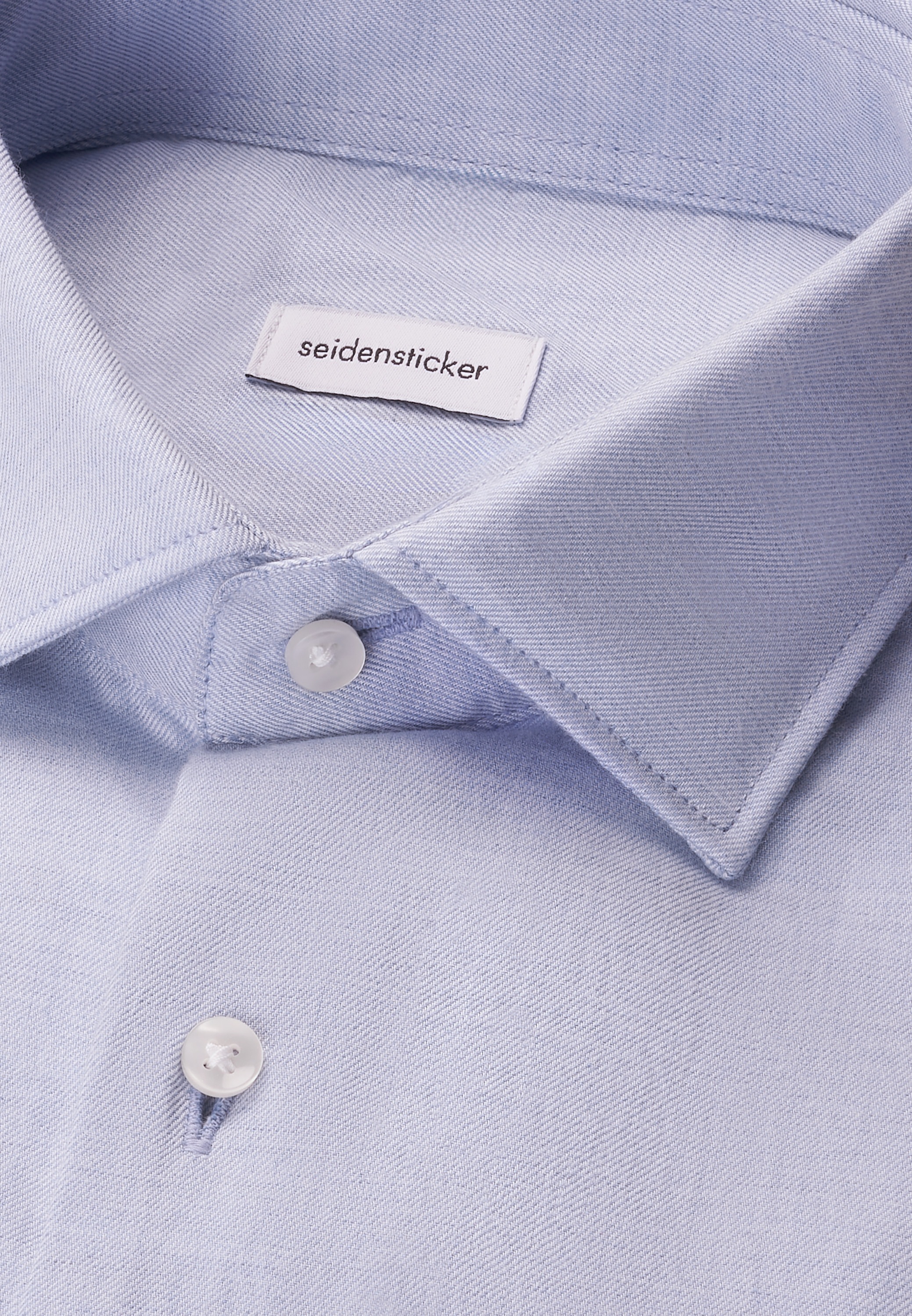 seidensticker Flanellhemd »Schwarze Rose« Regular 1/1 Kentkragen Uni