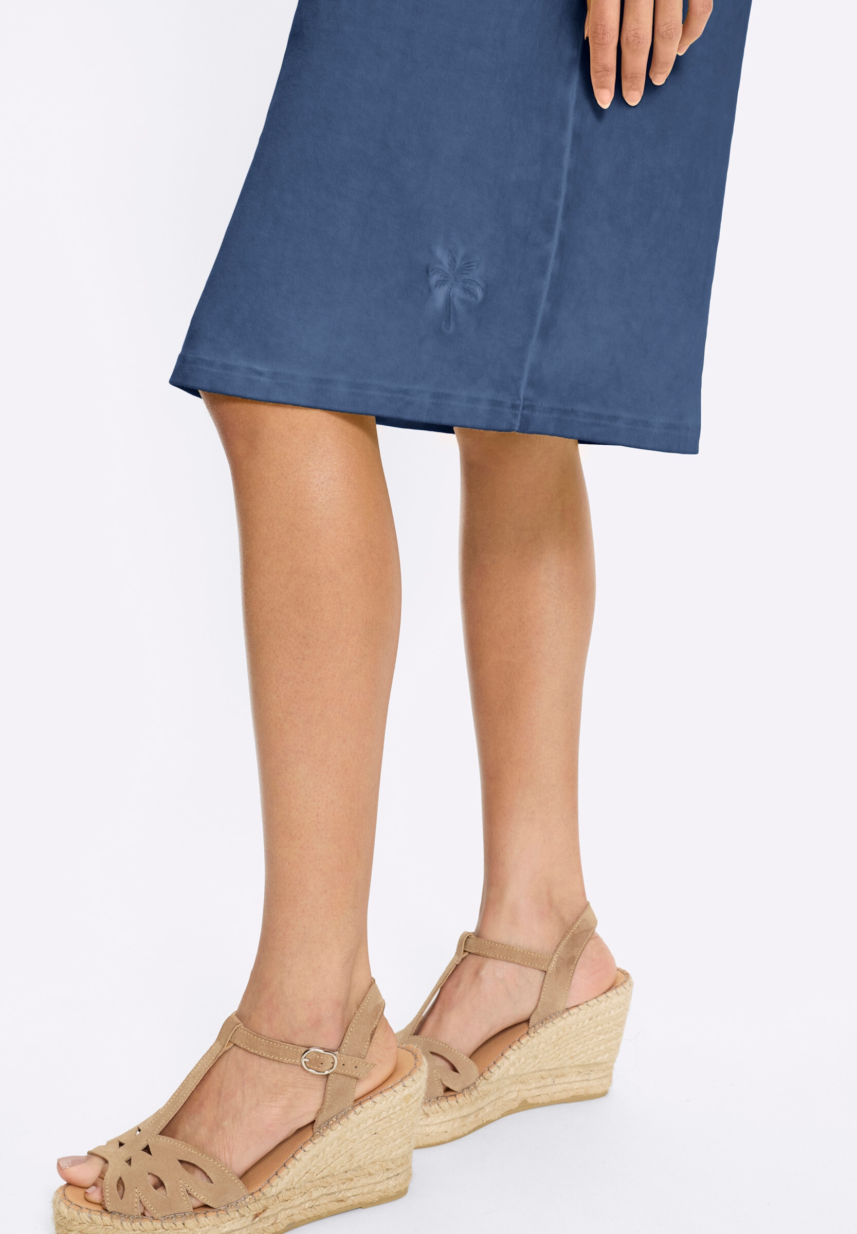 heine Shirtkleid »Jersey-Kleid Jerseykleid mit Oil-dyed-Waschung« Brusttasche