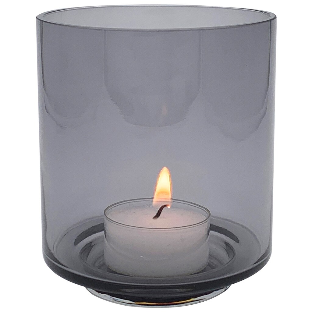 Leonique Windlicht »Gracelynn«, (Set, 2 St.), aus Glas, in zylindrischer Form, mit Fuß