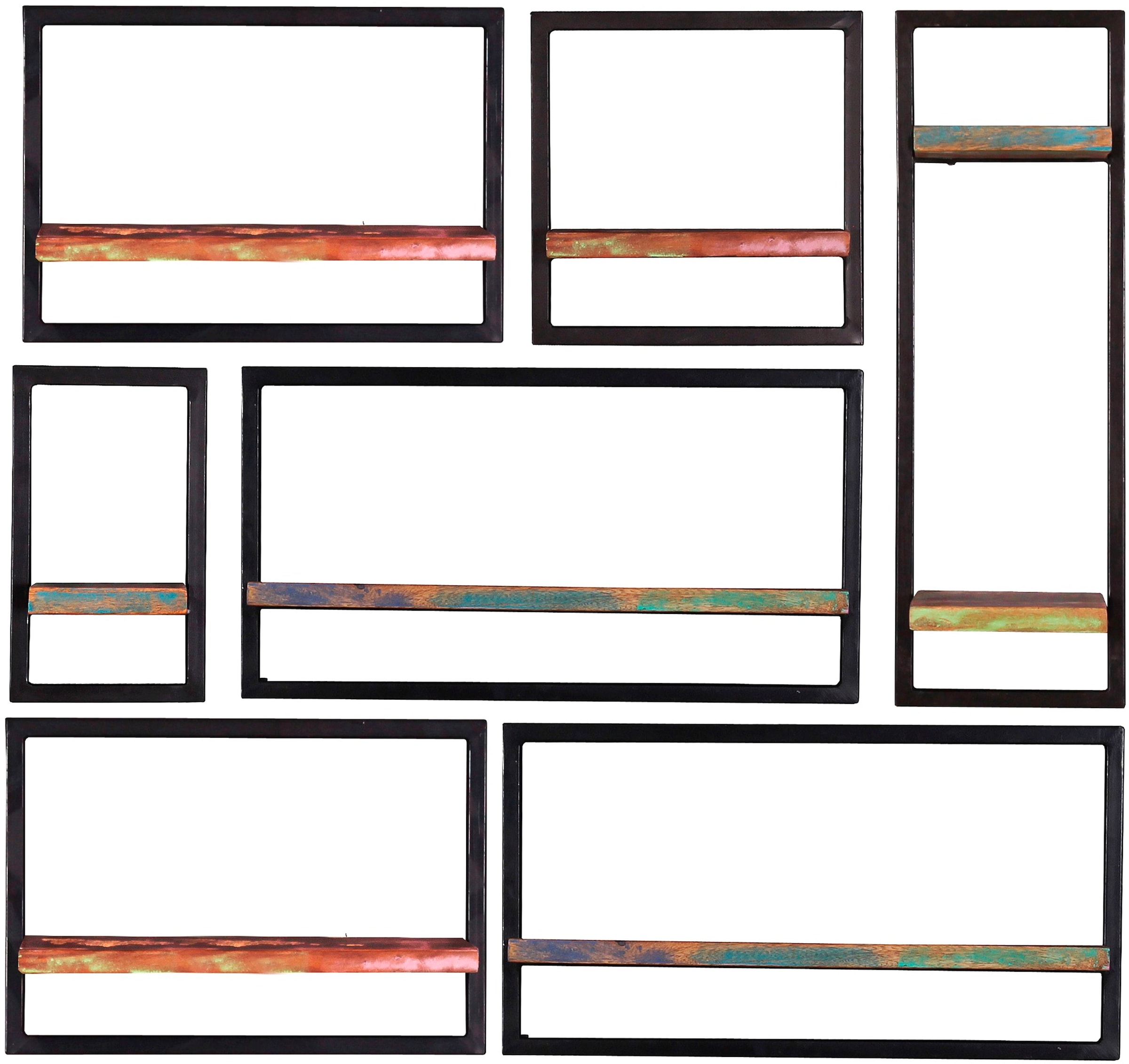 Sit Wandregal »Riverboat« Set in bunt, Größe B/H/T: 120 cm x 115 cm x 25 cm